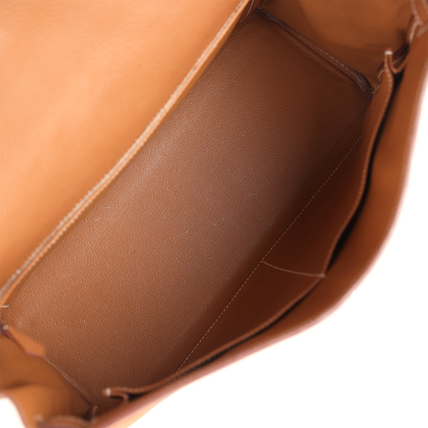 Pre-owned Hermes Kelly Retourne 35 Gold Togo Palladium Hardware