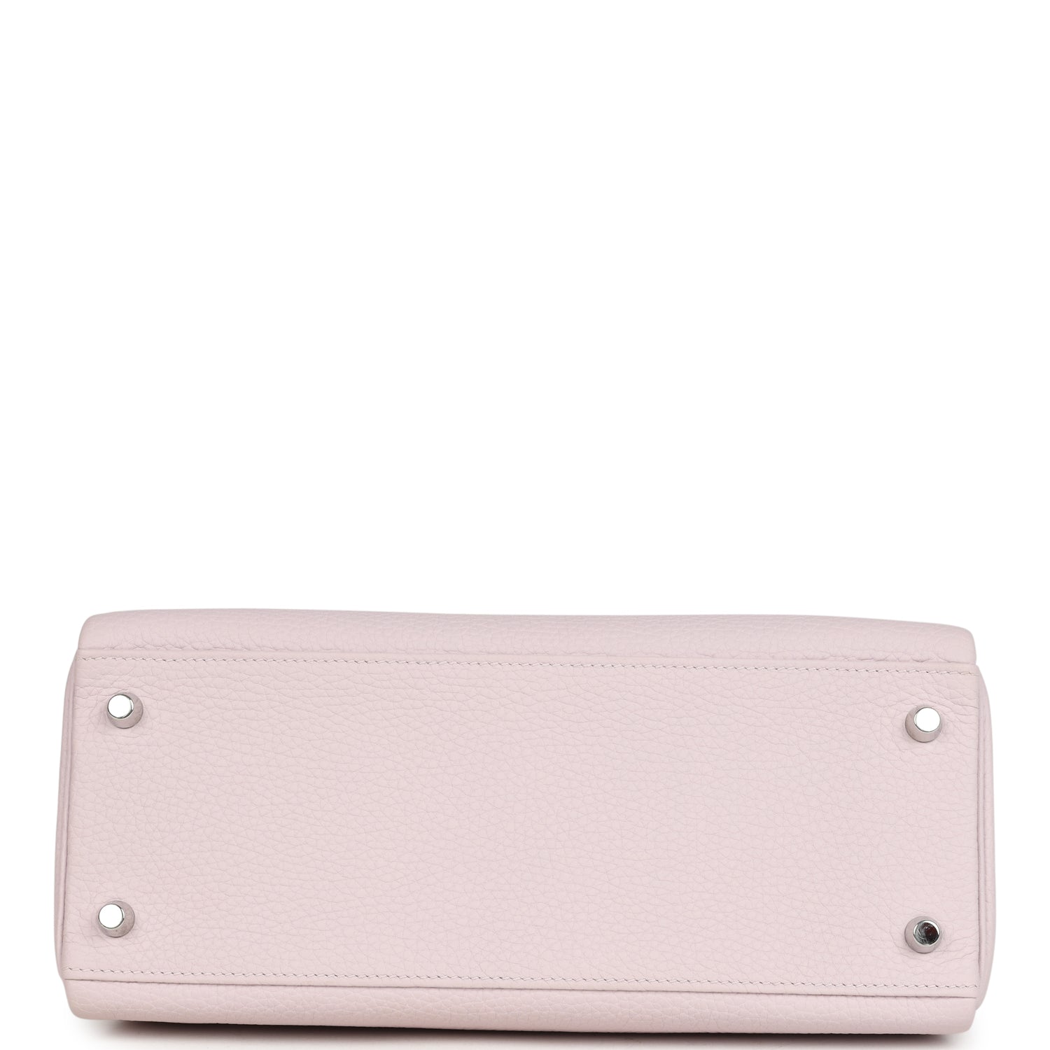 Pre-owned Hermes Kelly Retourne 28 Mauve Pale Clemence Palladium Hardware