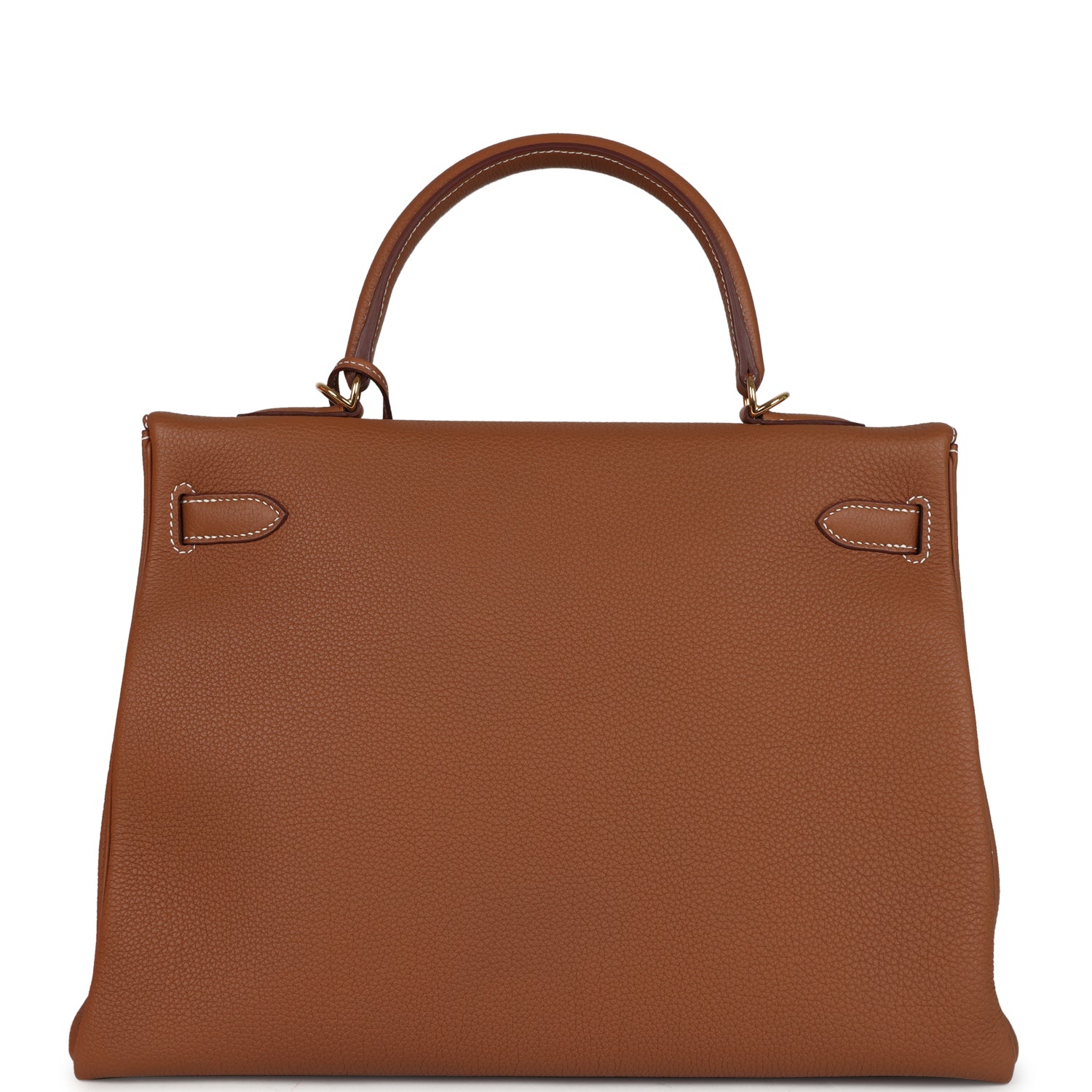 Pre-owned Hermes Kelly Retourne 35 Gold Togo Gold Hardware