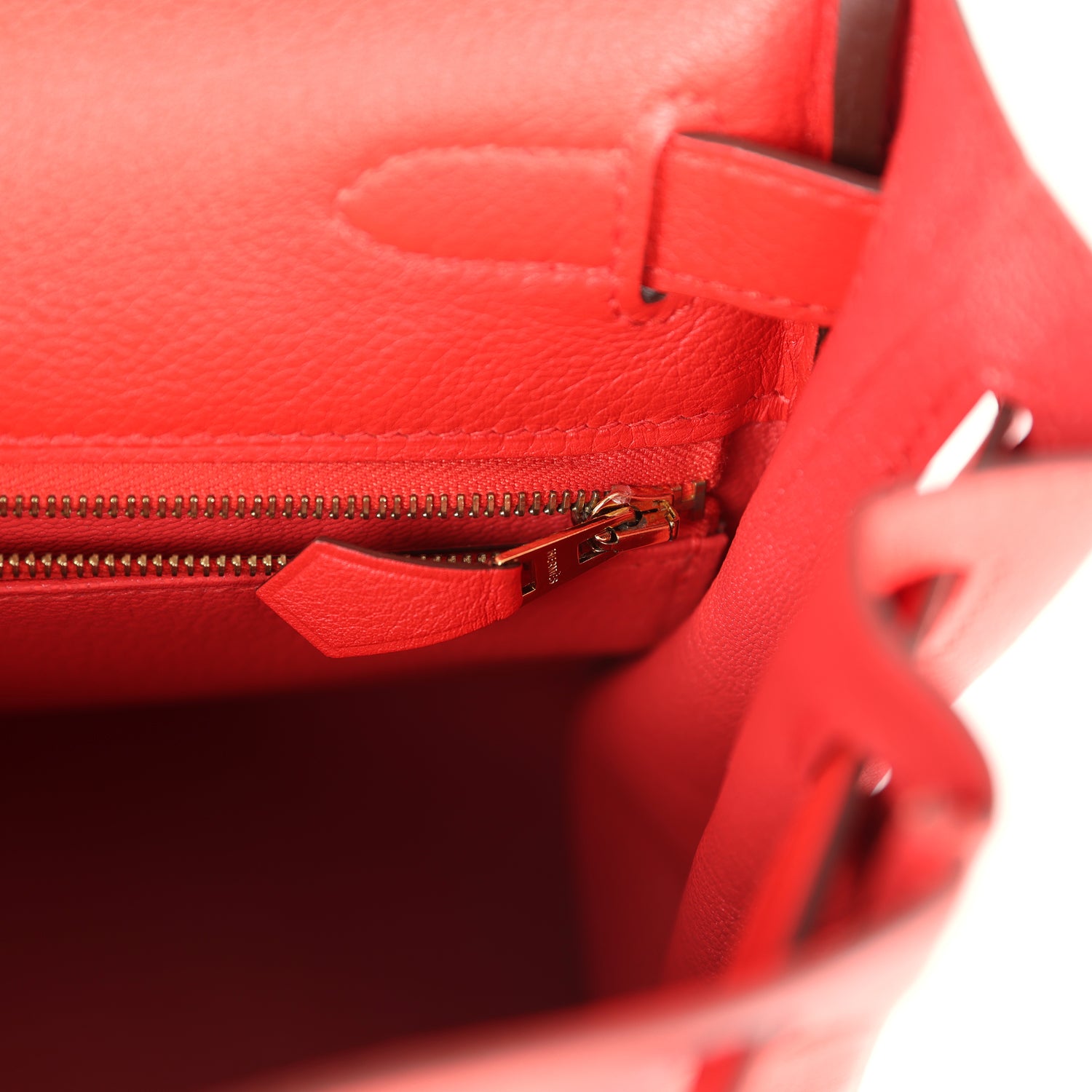 Pre-owned Hermes Kelly Retourne 28 Rouge Tomate Evercolor Gold Hardware