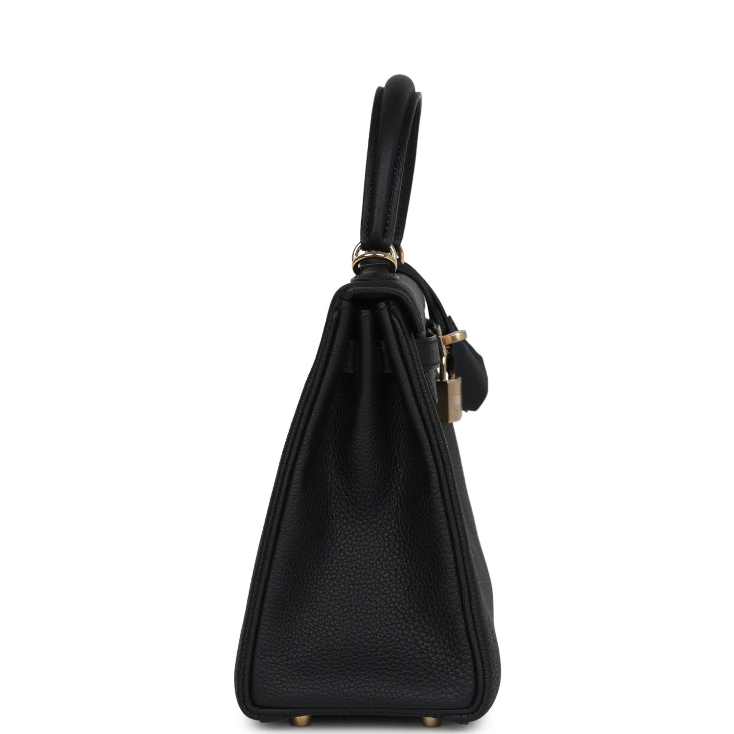 Hermes Kelly Retourne 25 Black Togo Permabrass Hardware