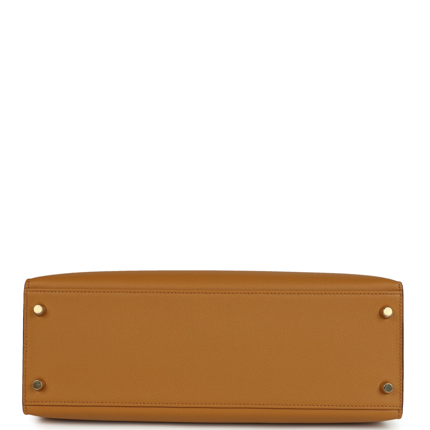Pre-owned Hermes Kelly Sellier 32 Sesame Epsom Gold Hardware
