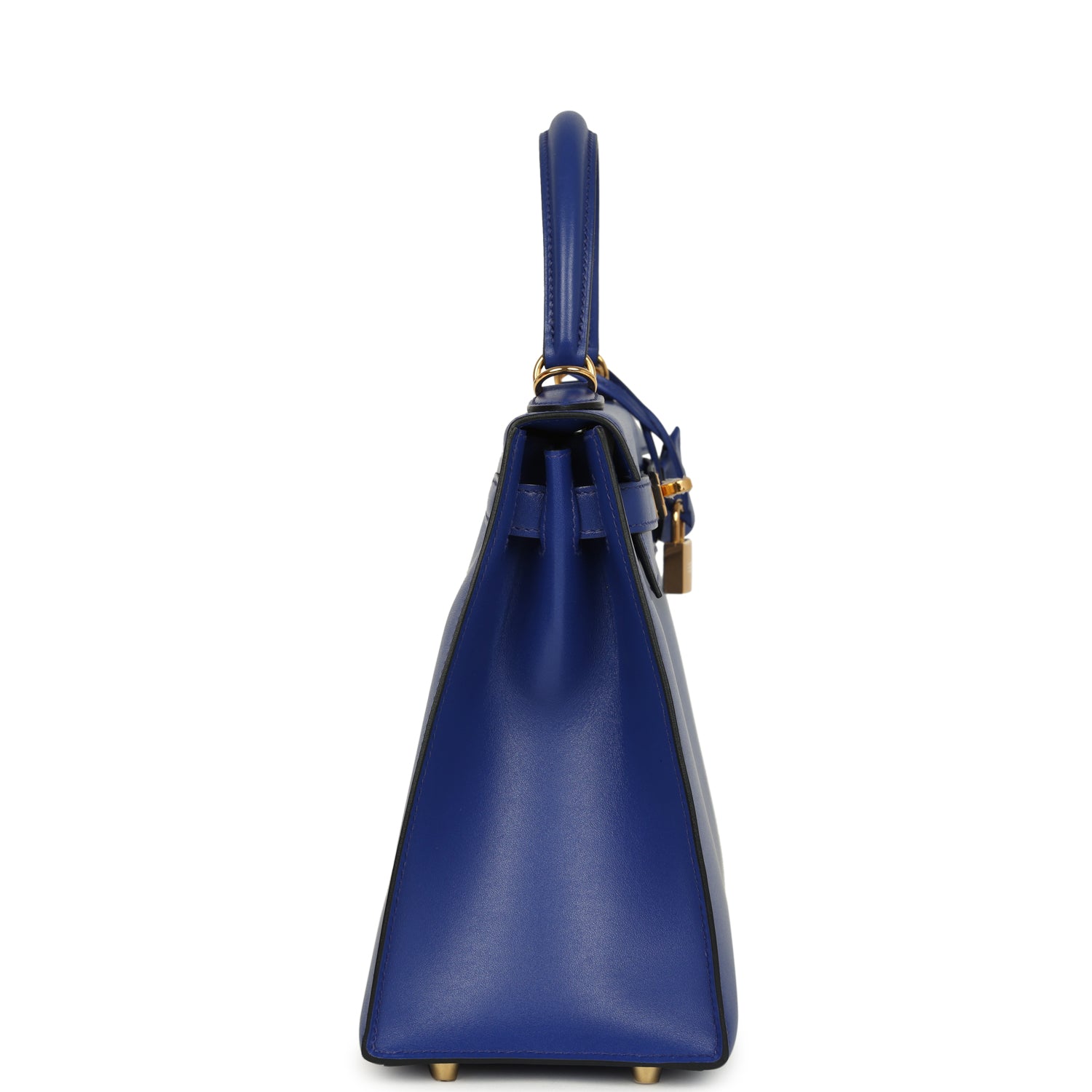 Hermes Kelly Sellier 28 Bleu Electric Tadelakt Gold Hardware