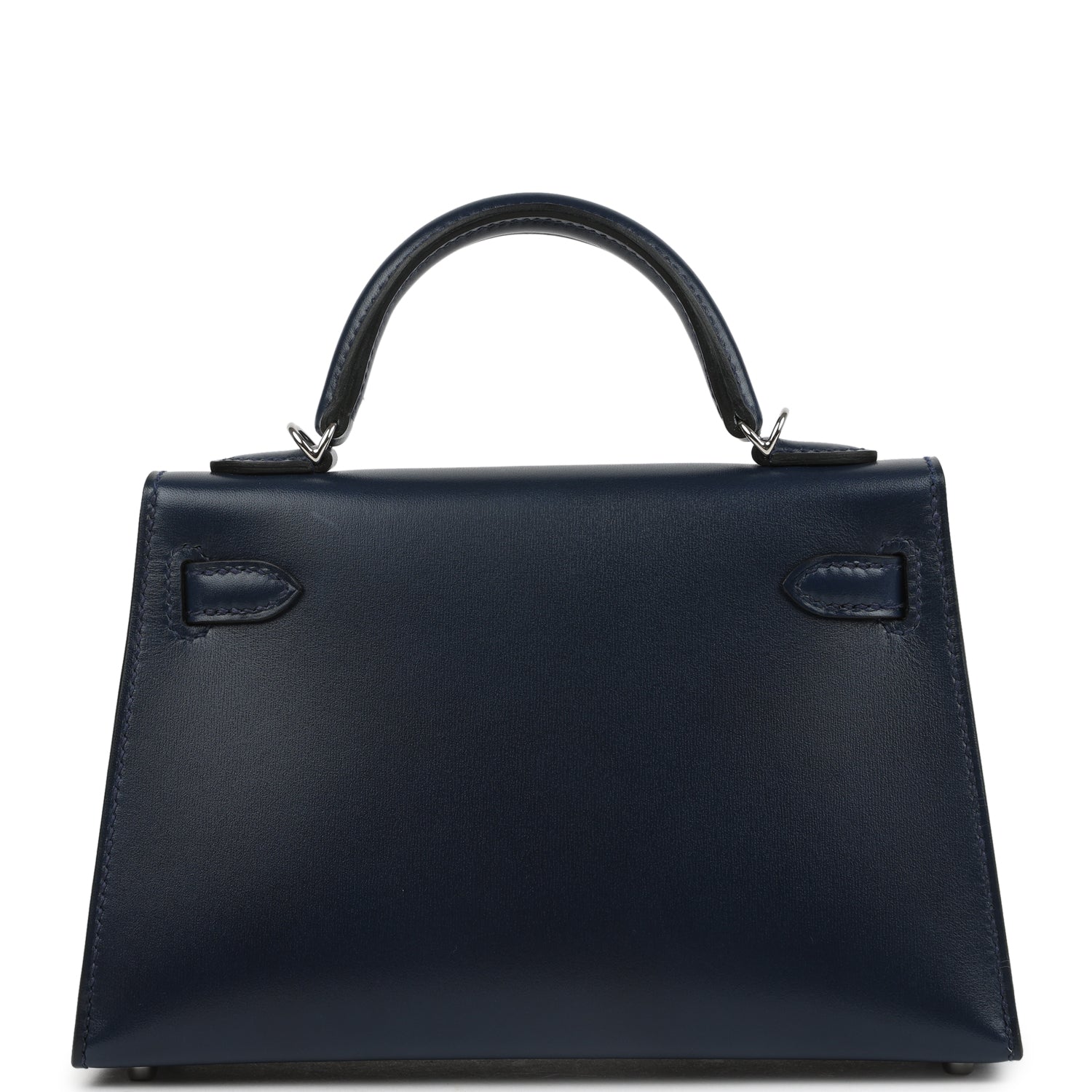 Hermes Kelly Sellier 20 Clouté Bleu Abysse Box Palladium Hardware