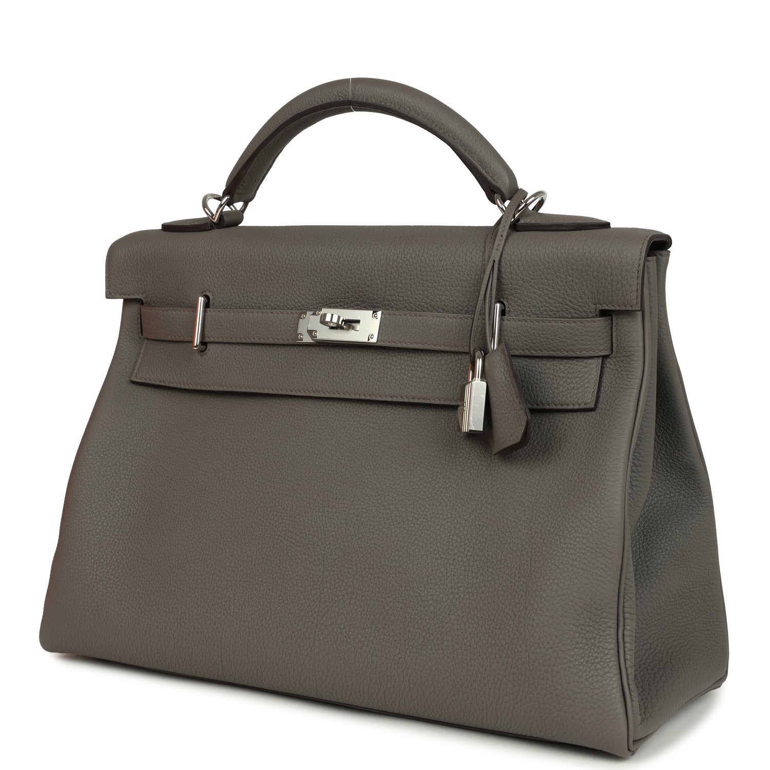 Hermes Kelly 42 Maxi Etain Togo Palladium Hardware