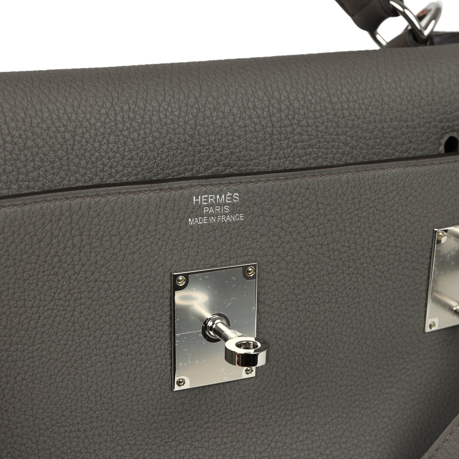 Hermes Kelly 42 Maxi Etain Togo Palladium Hardware