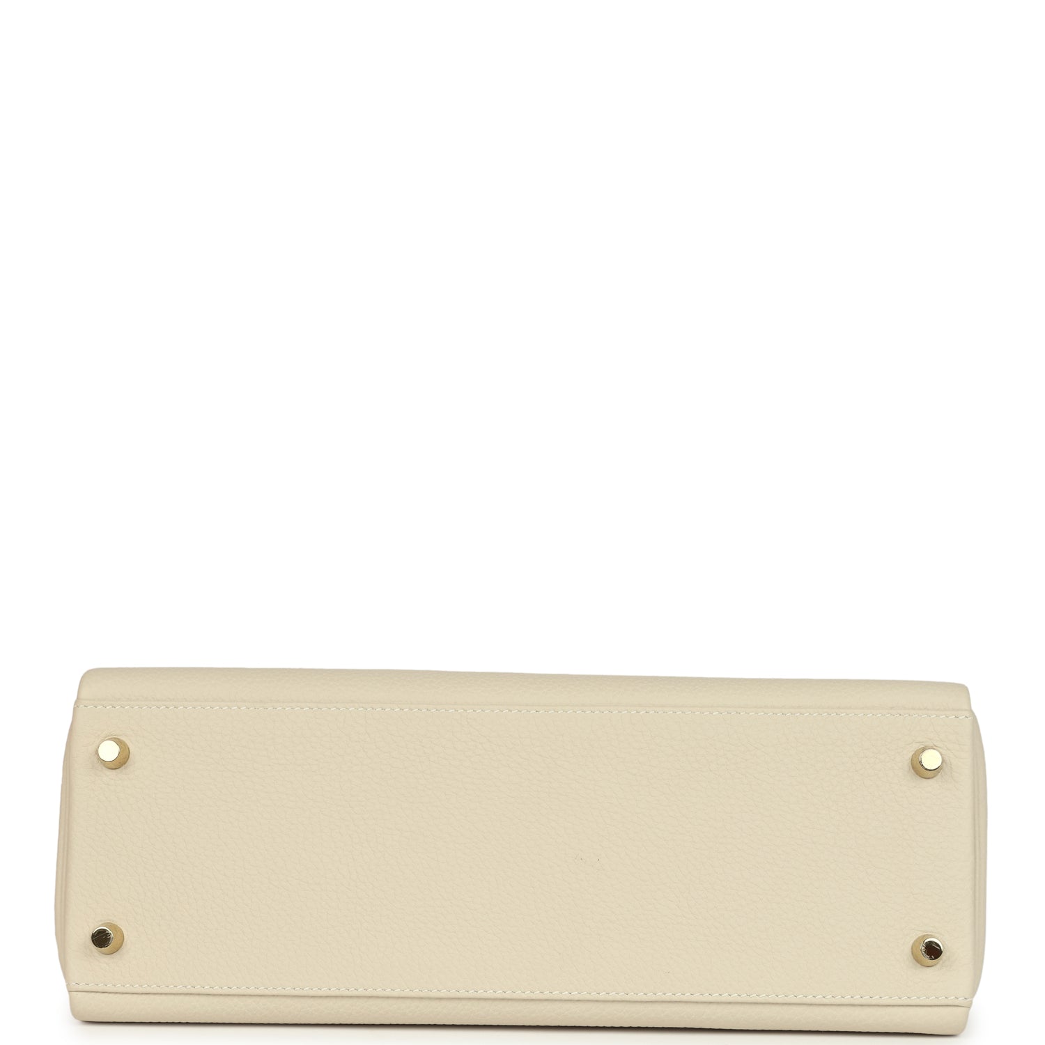 Pre-owned Hermes Kelly Retourne 32 Craie Togo Gold Hardware