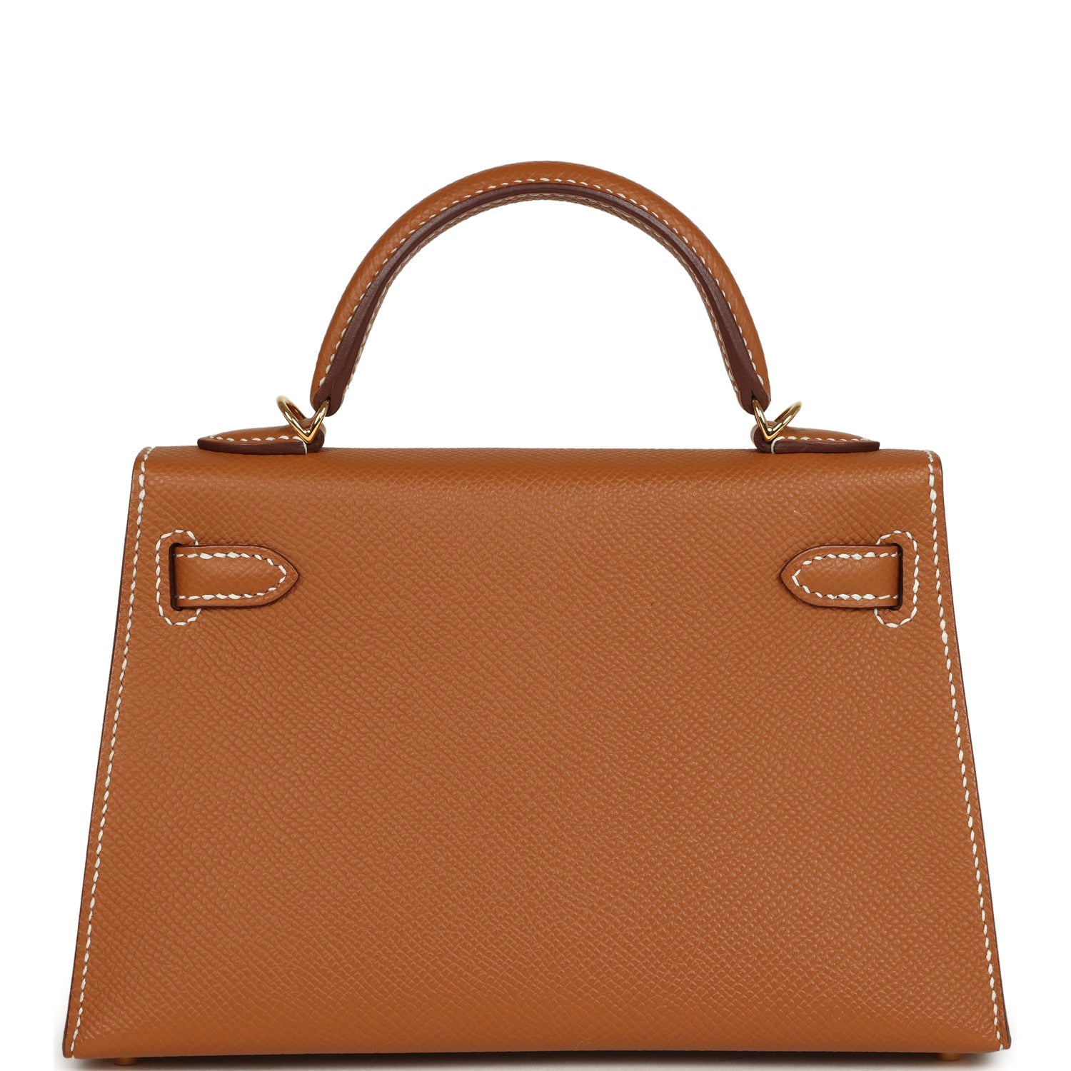 Pre-owned Hermes Kelly Sellier 20 Gold Epsom Gold Hardware