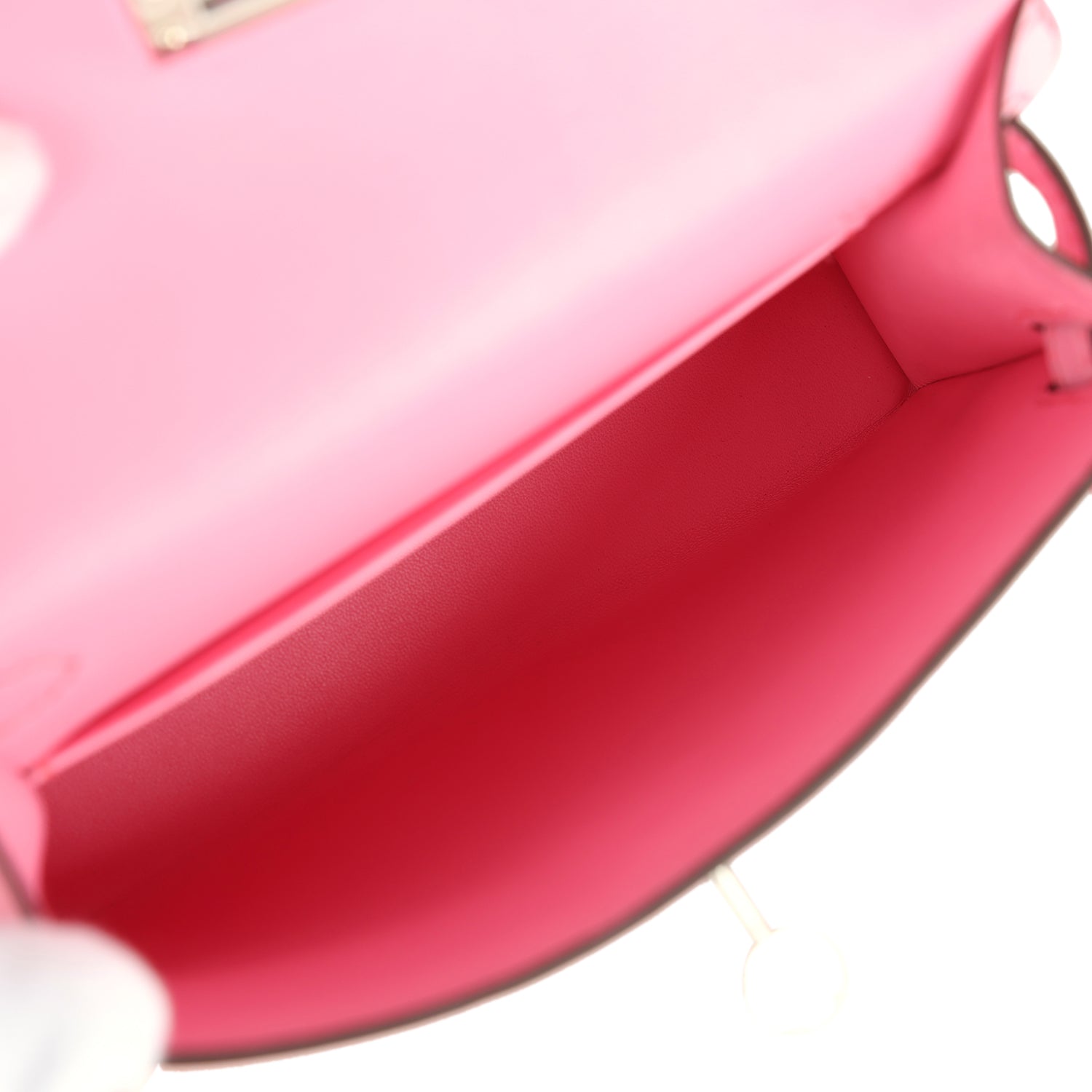 Hermes Kelly Sellier 20 Bubblegum Ostrich Palladium Hardware