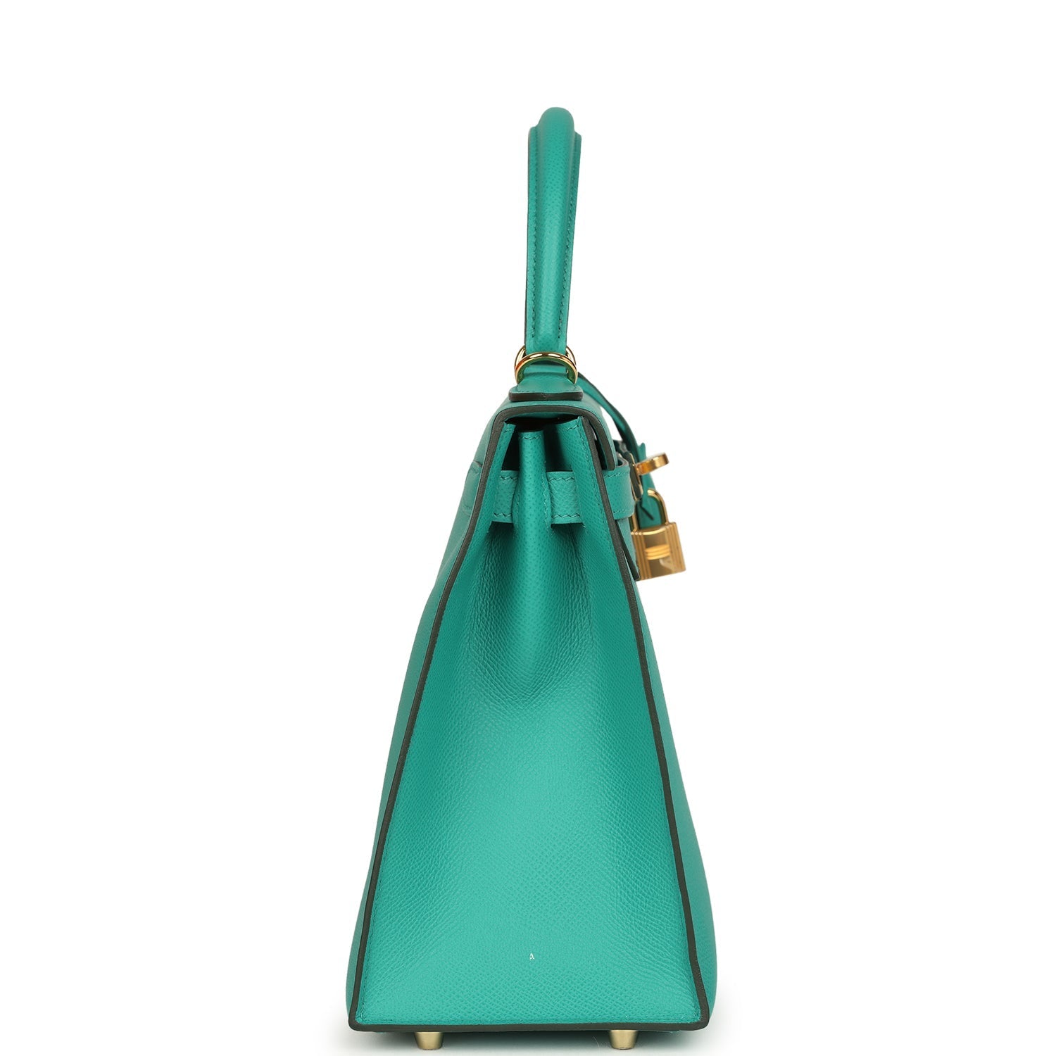 Hermes Kelly Sellier 28 Vert Jade Epsom Gold Hardware