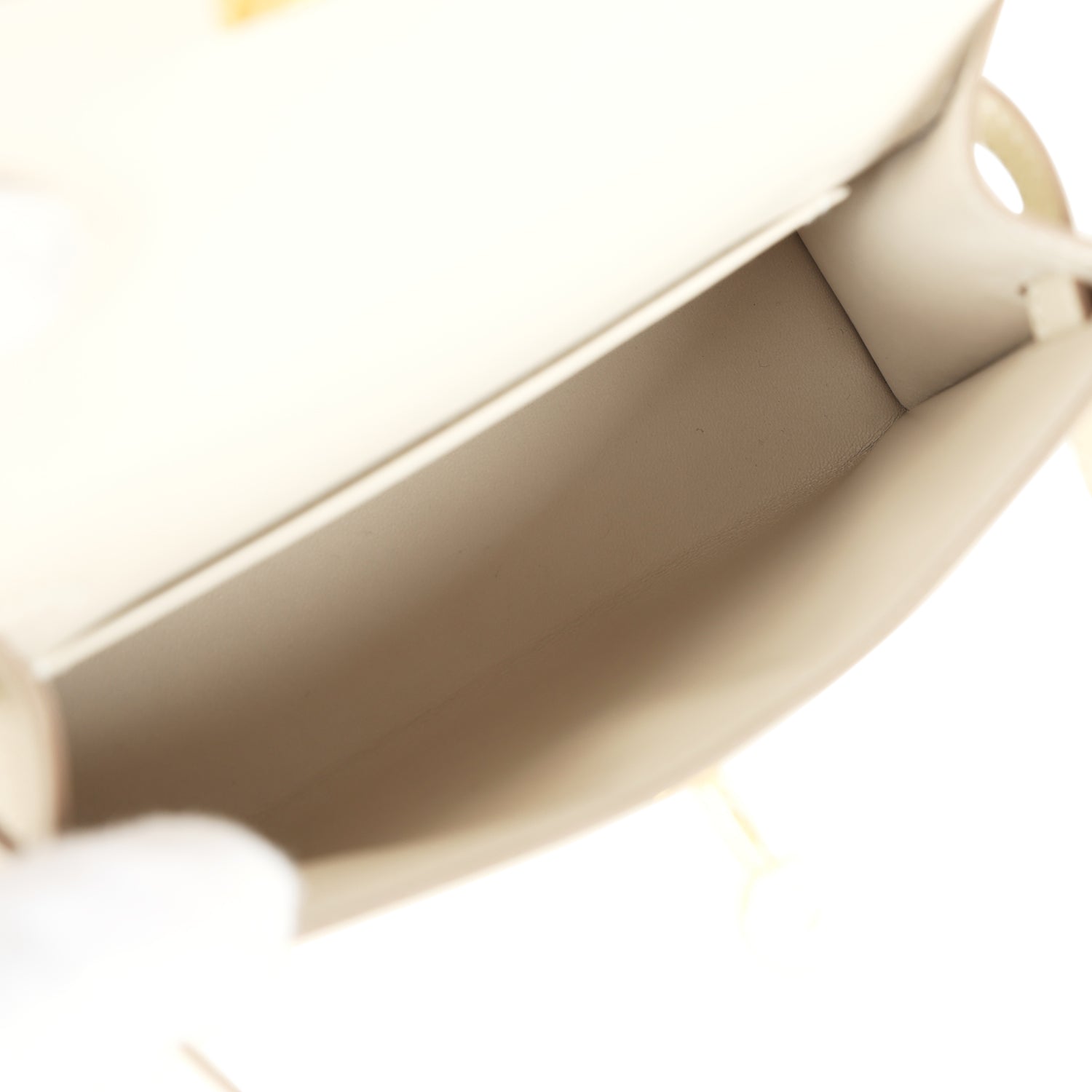 Hermes Kelly Sellier 20 Craie Epsom Gold Hardware