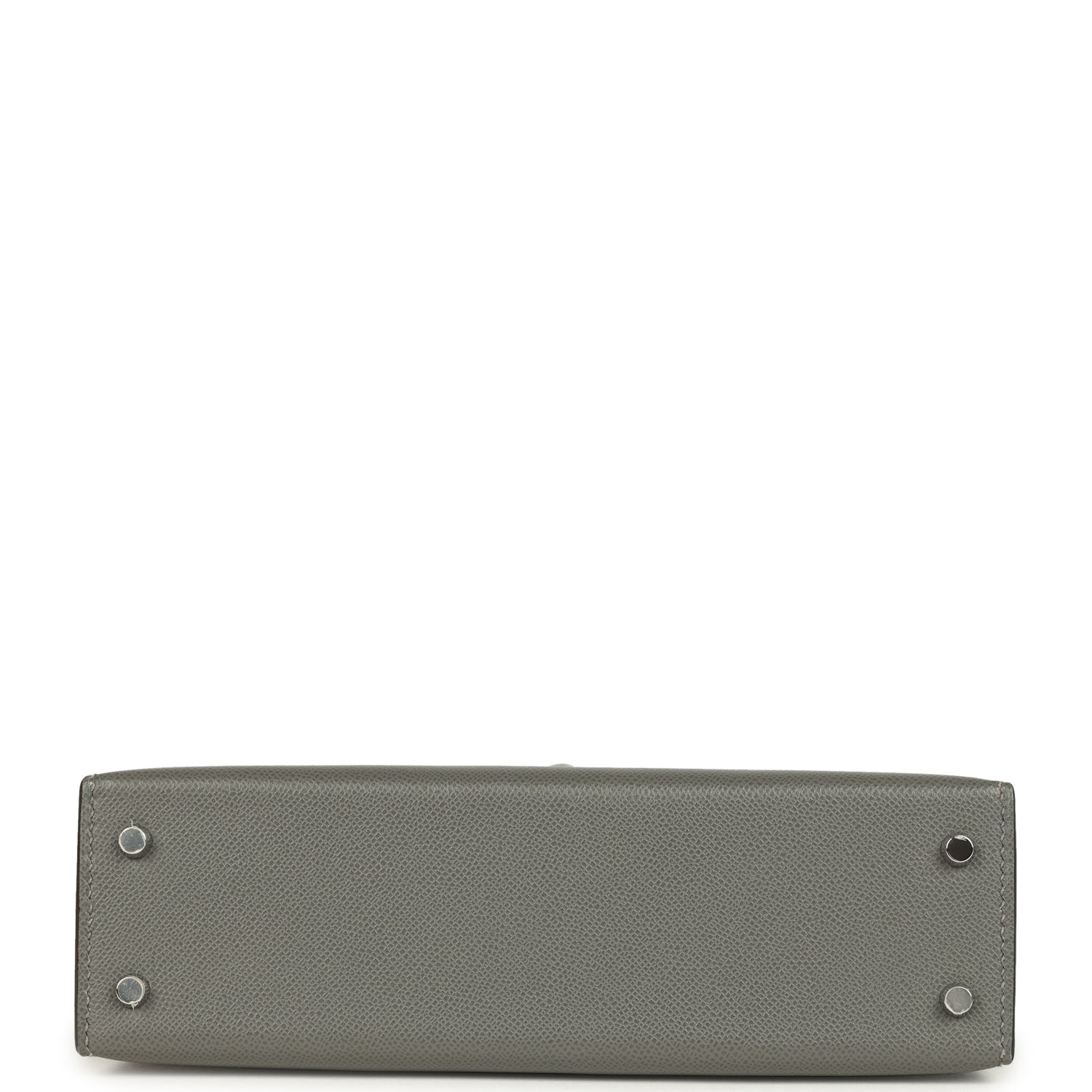 Hermes Kelly Sellier 20 Gris Meyer Madame and Ficelle Shiny Alligator Touch Palladium Hardware