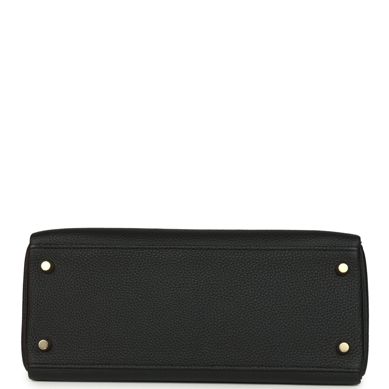 Hermes Kelly Retourne 28 Black Togo Gold Hardware