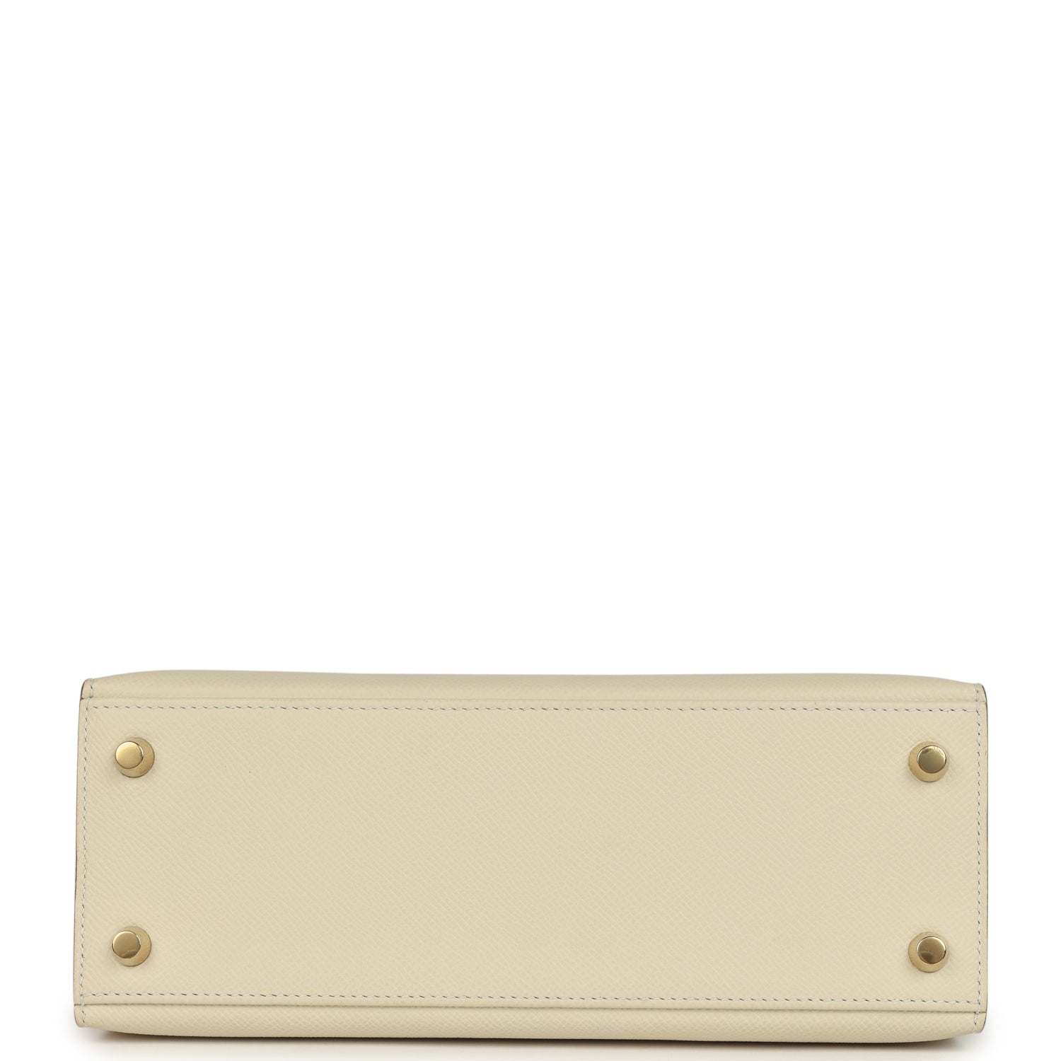 Hermes Kelly Sellier 25 Craie Epsom Gold Hardware