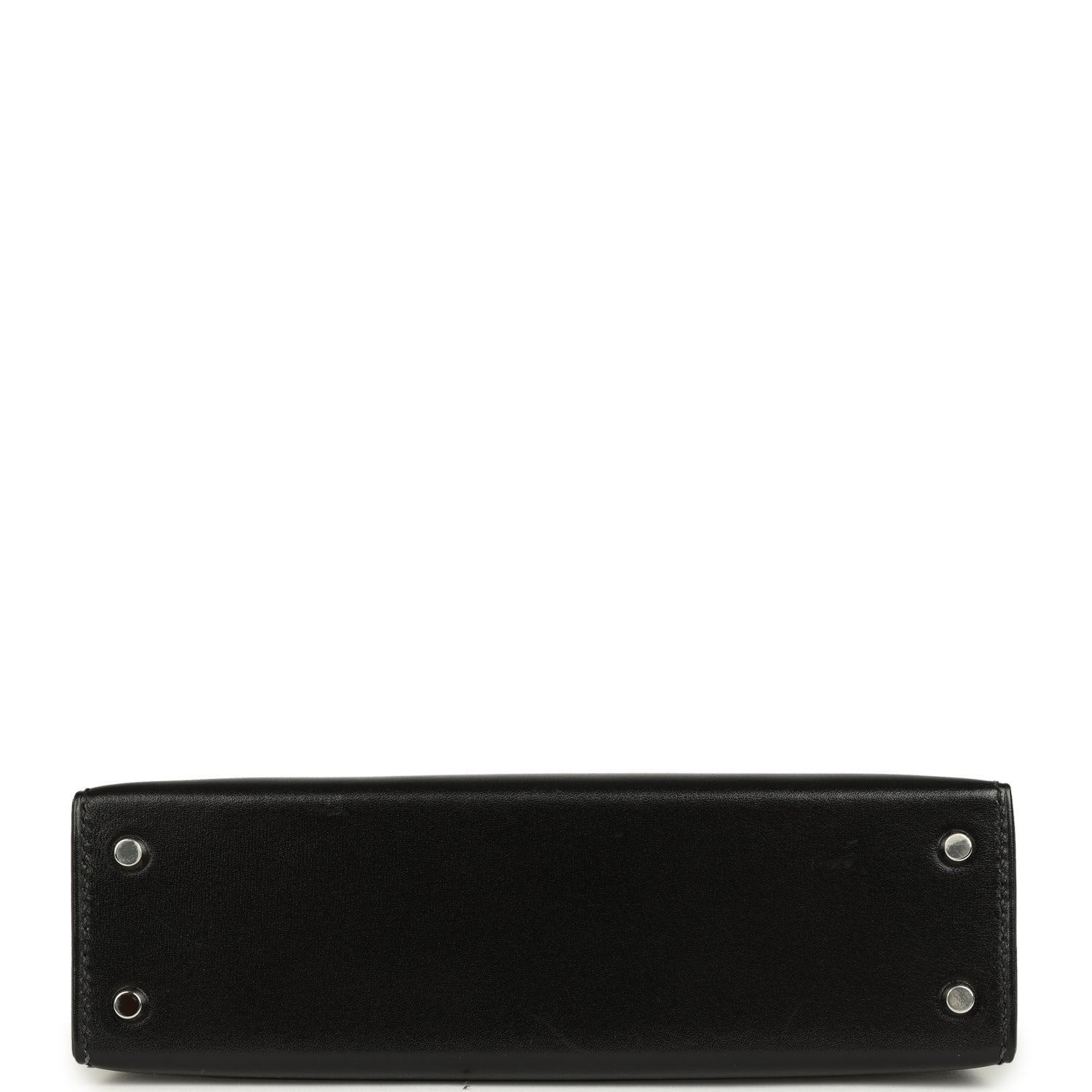 Pre-owned Hermes Kelly Sellier 20 Black Box Palladium Hardware