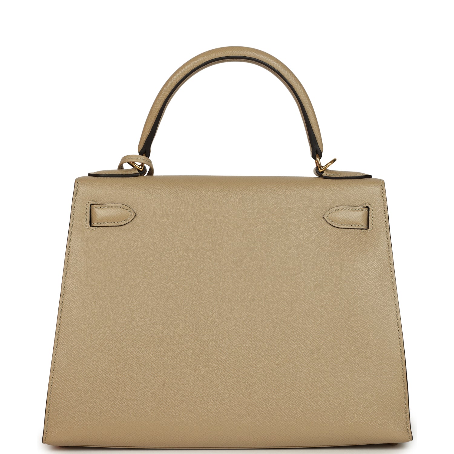 Pre-owned Hermes Kelly Sellier 28 Trench Epsom Gold Hardware