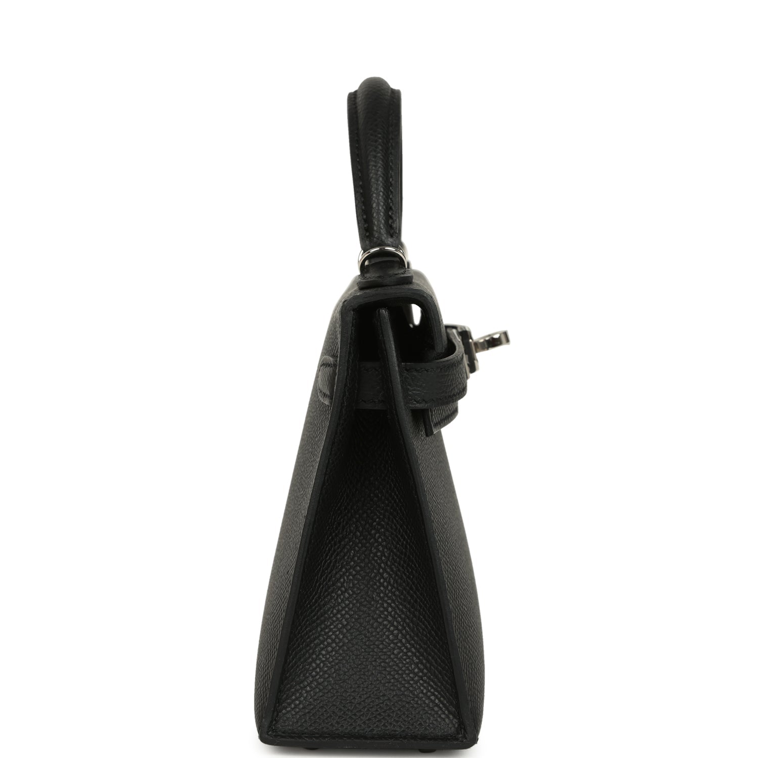 Hermes Kelly Sellier 20 Black Epsom Palladium Hardware