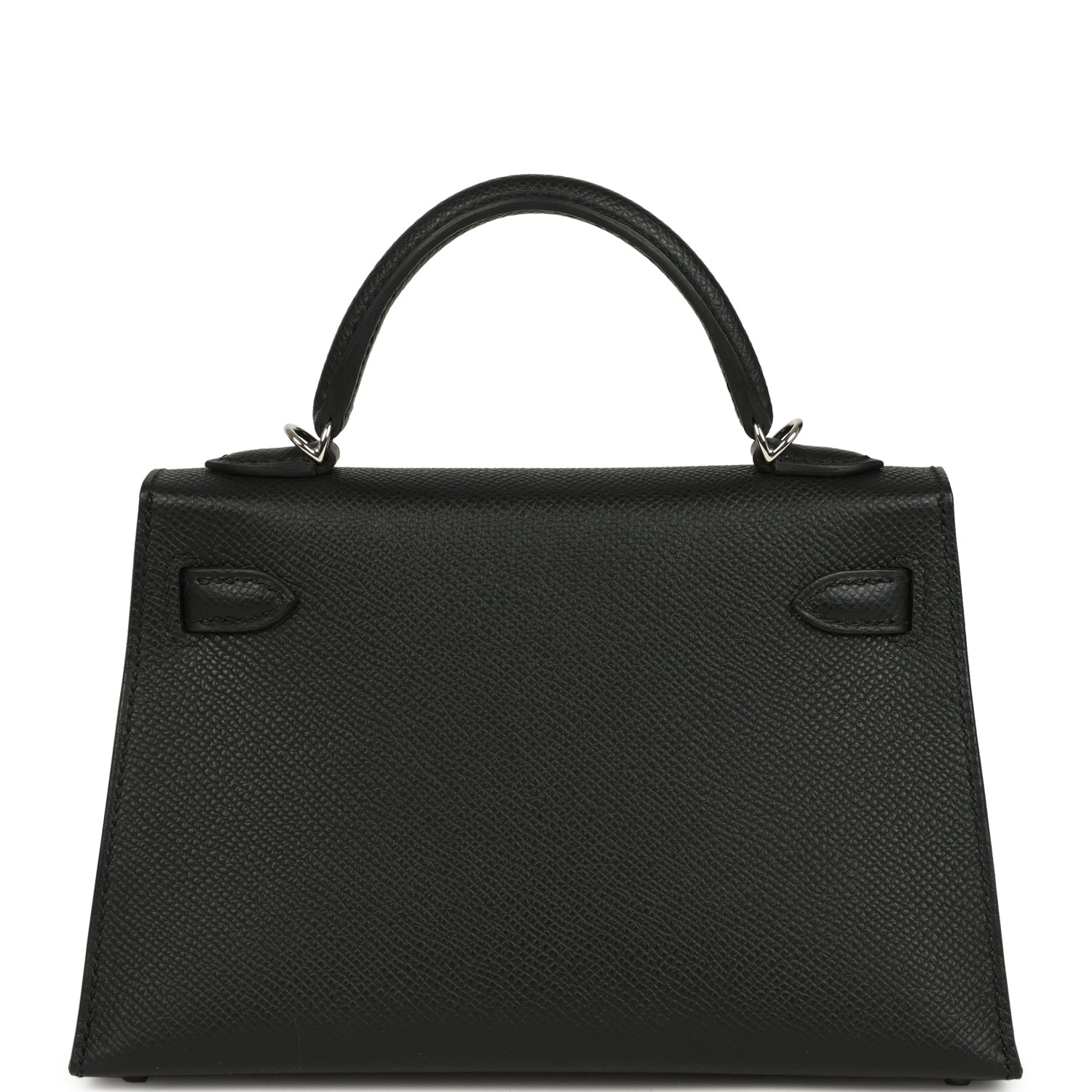 Hermes Kelly Sellier 20 Black Epsom Palladium Hardware