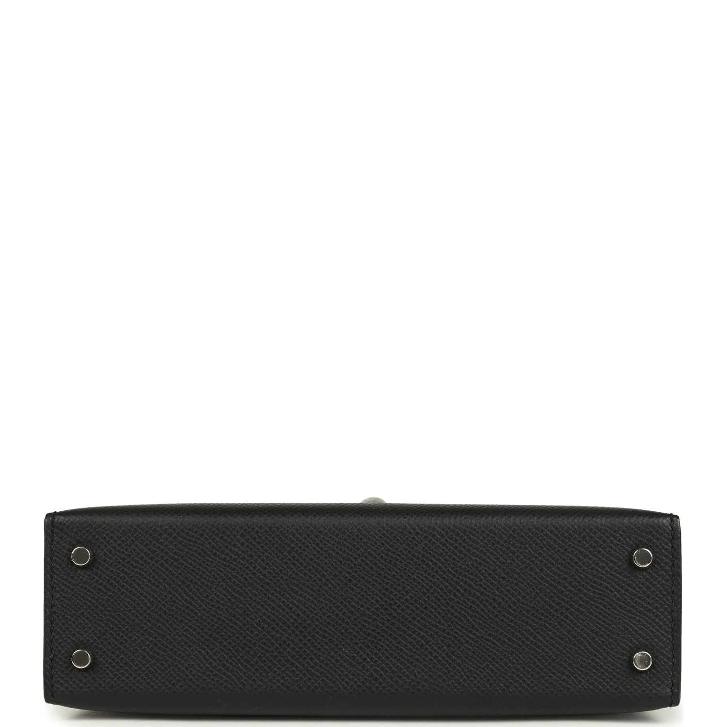 Hermes Kelly Sellier 20 Black Epsom Palladium Hardware