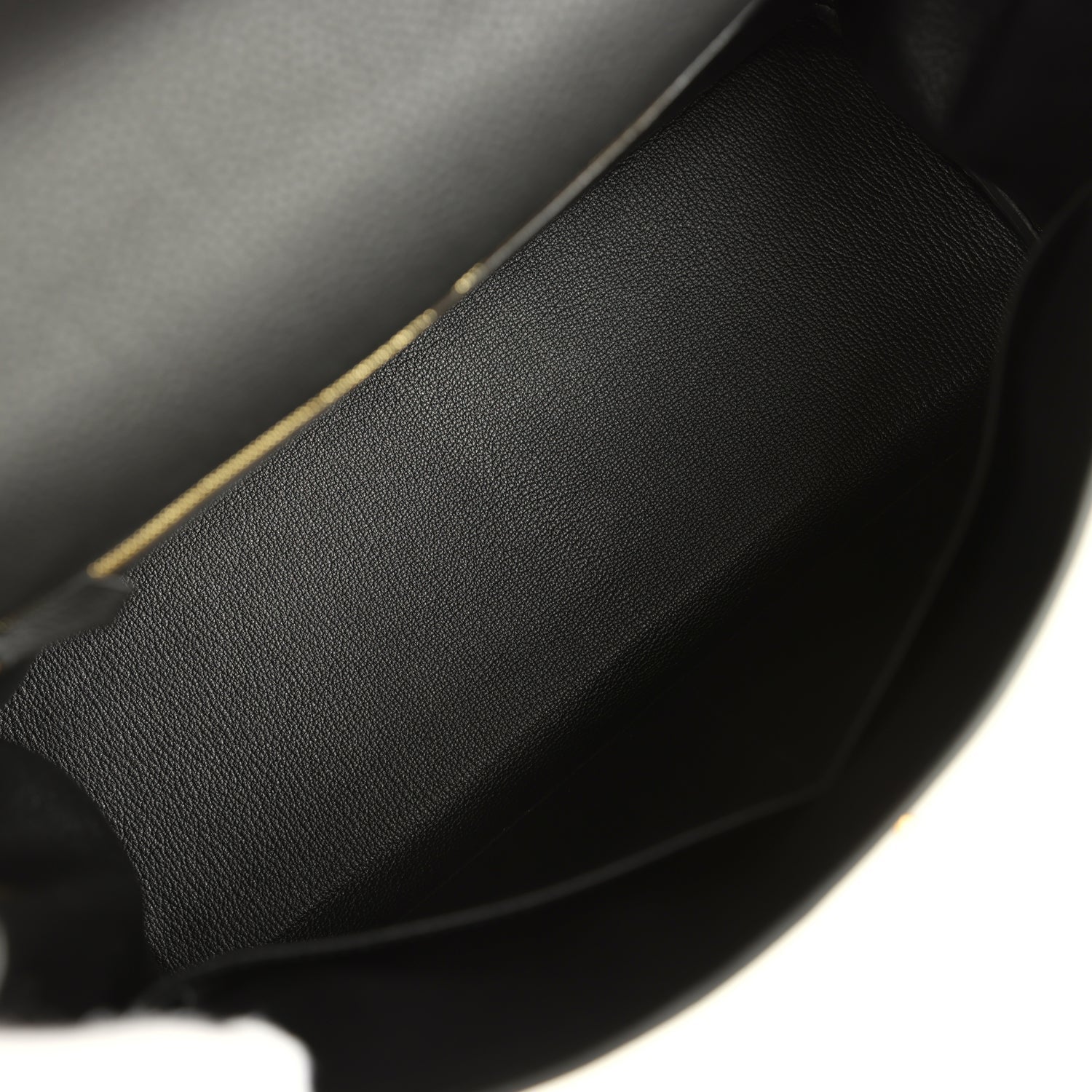 Pre-owned Hermes Kelly Retourne 35 Black Togo Gold Hardware