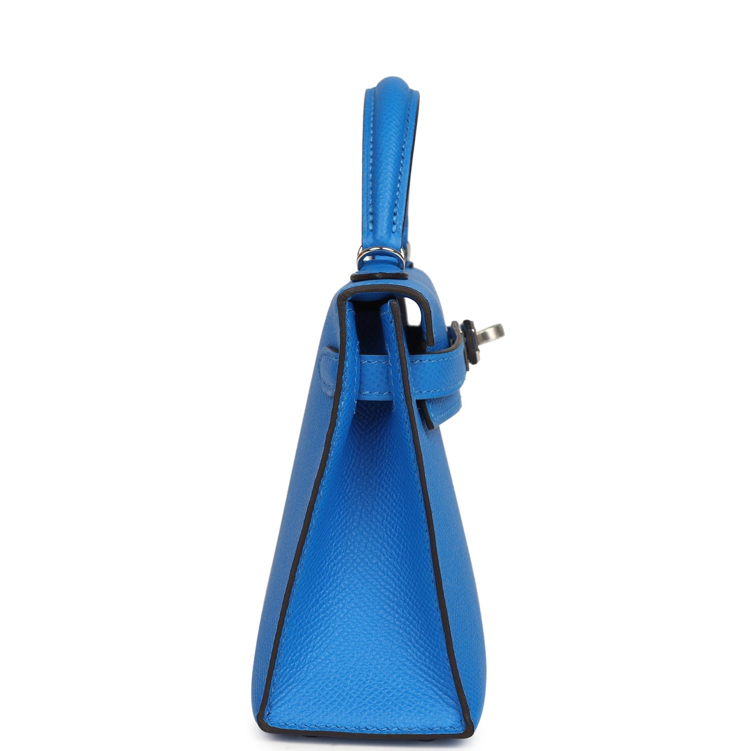 Hermes Kelly Sellier 20 Bleu Hydra Epsom Palladium Hardware