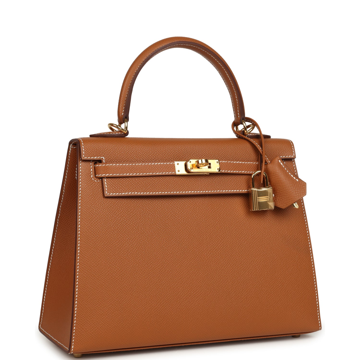 Hermes Kelly Sellier 25 Gold Epsom Gold Hardware