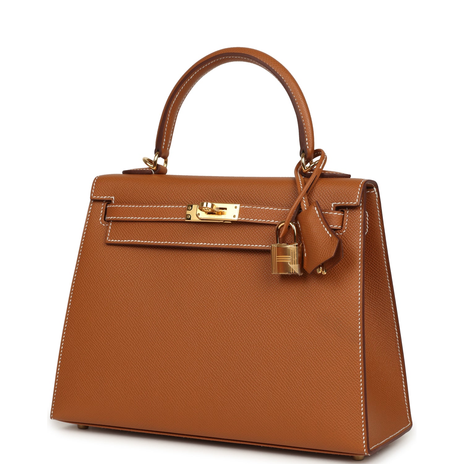 Hermes Kelly Sellier 25 Gold Epsom Gold Hardware