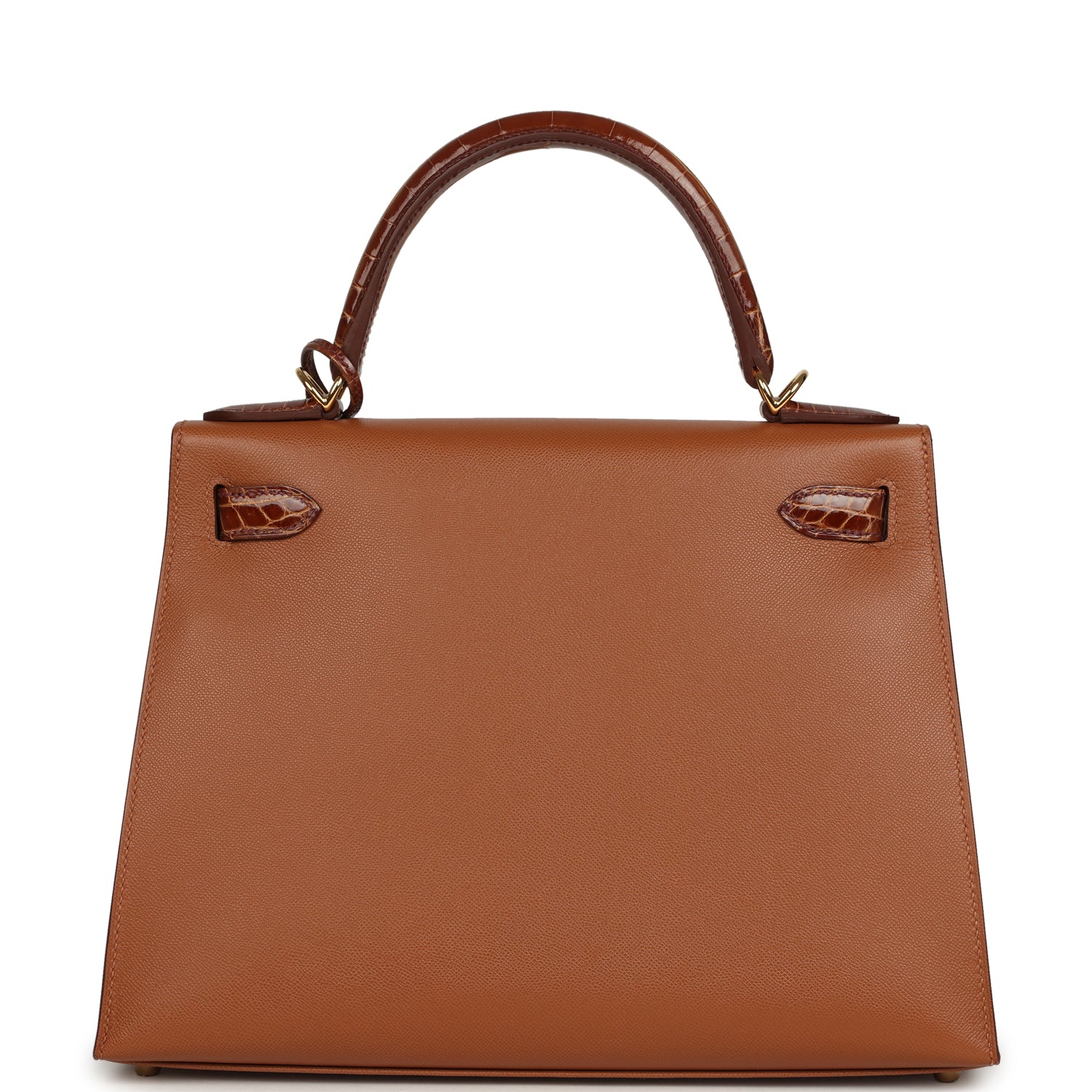 Hermes Kelly Sellier 28 Gold Madame and Miel Shiny Niloticus Crocodile Touch Gold Hardware