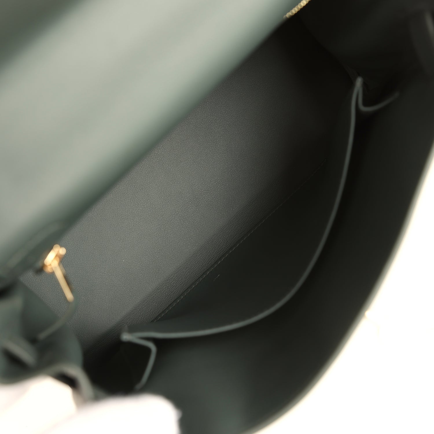Hermes Kelly Retourne 25 Vert Mangrove Swift Permabrass Hardware