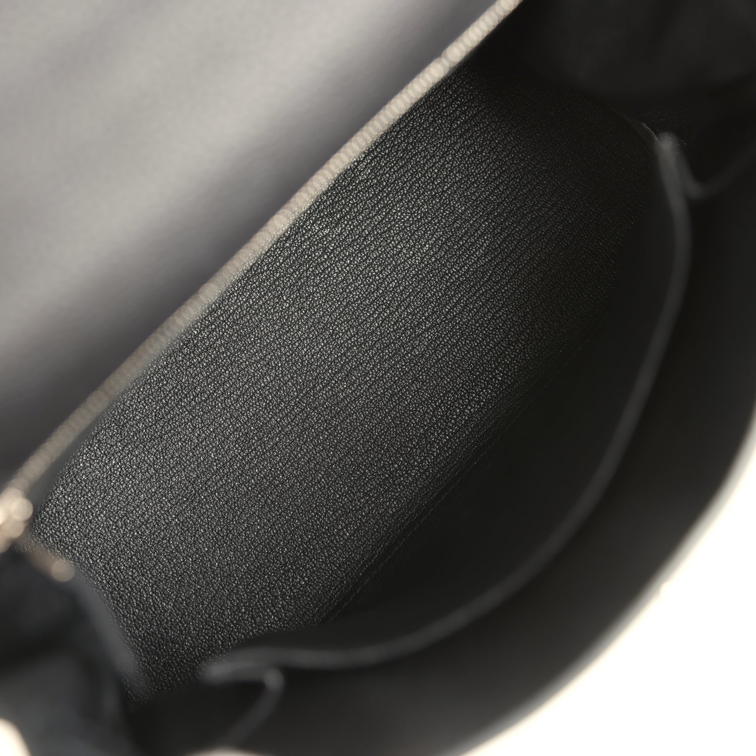 Pre-owned Hermes Kelly Retourne 25 Black Togo and Varanus Lizard Touch Palladium Hardware