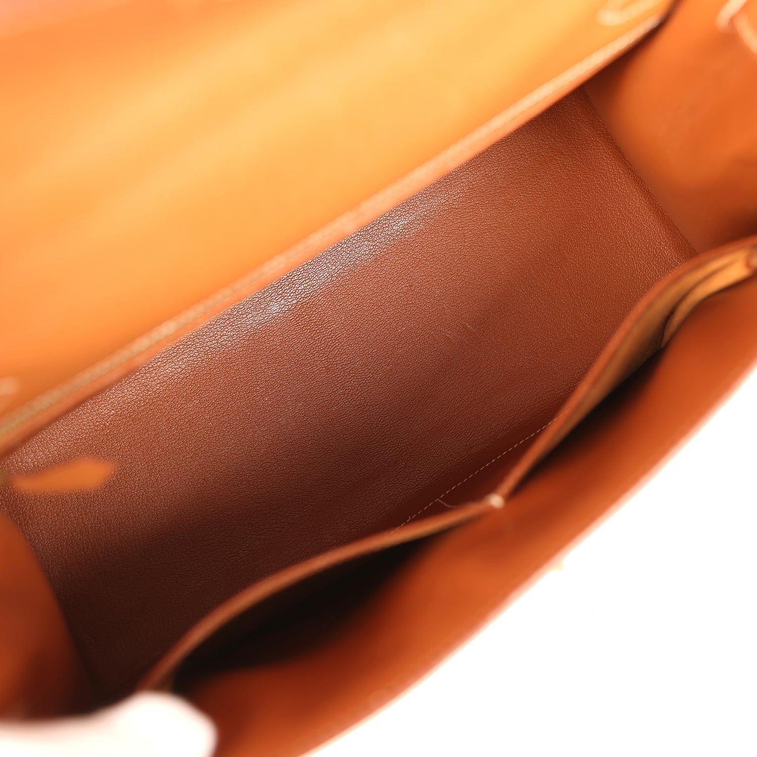 Vintage Hermes Kelly Sellier 32 Gold Epsom Gold Hardware