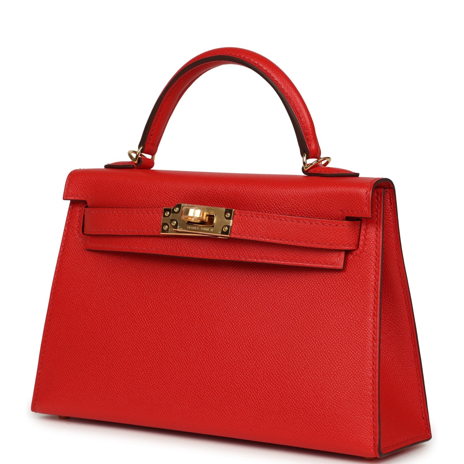 Hermes Kelly Sellier 20 Rouge de Coeur Madame Gold Hardware