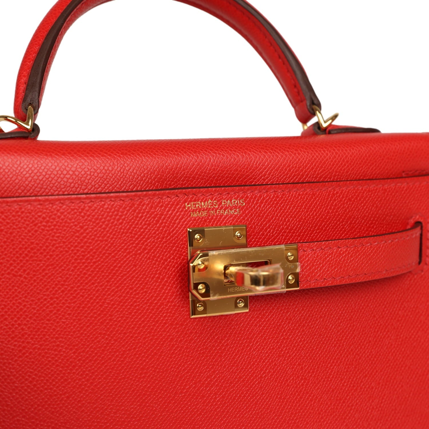 Hermes Kelly Sellier 20 Rouge de Coeur Madame Gold Hardware