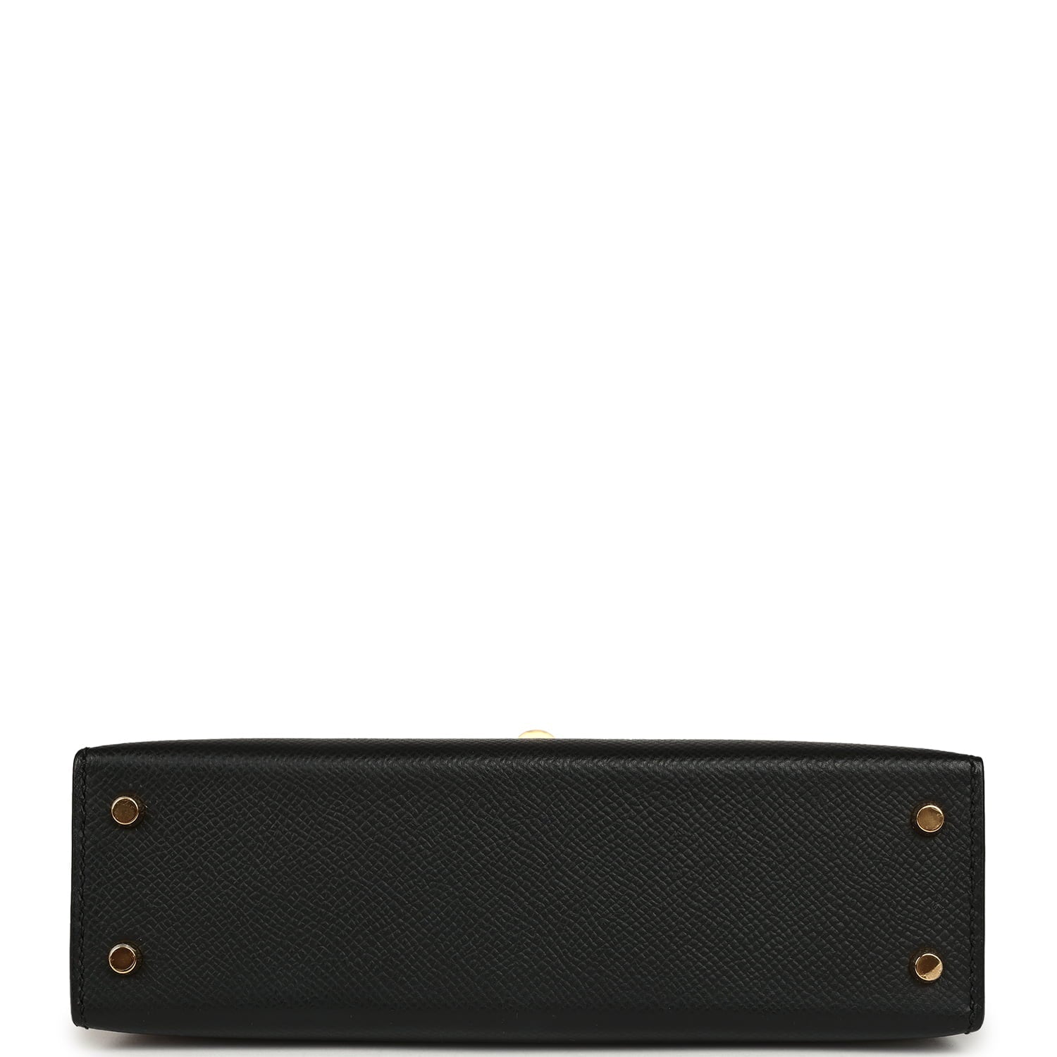 Hermes Kelly Sellier 20 Black Epsom Gold Hardware