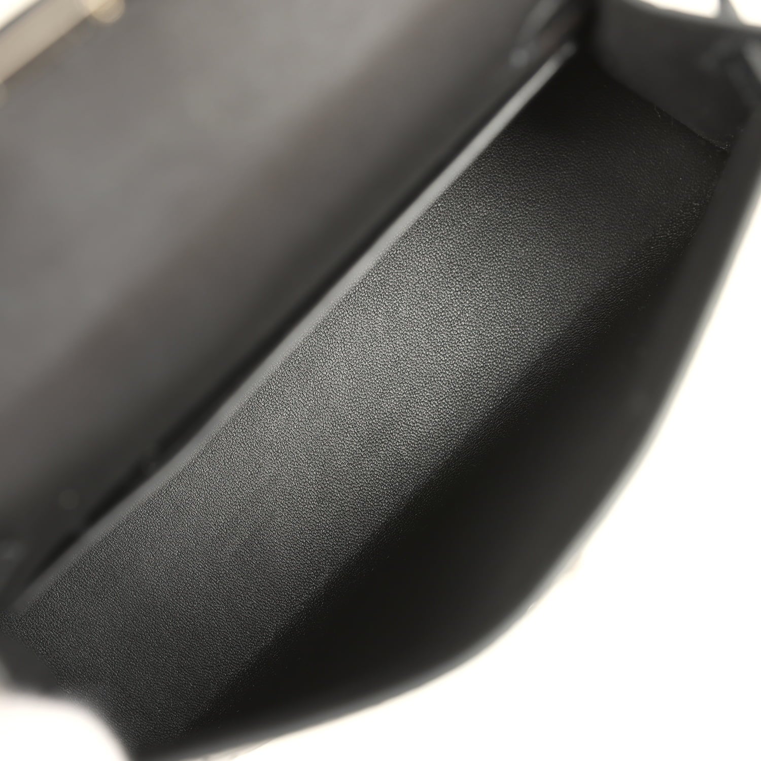 Hermes Kelly Sellier 20 Black Matte Alligator Palladium Hardware