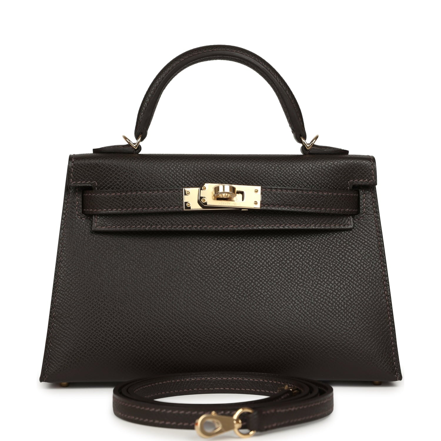 Hermes Kelly Sellier 20 Bai-Brun Epsom Permabrass Hardware