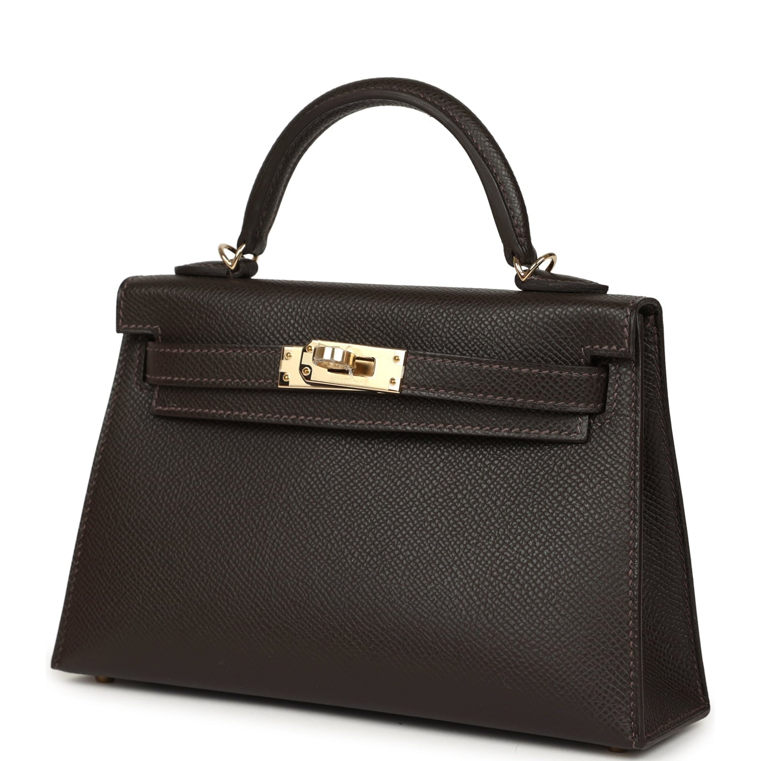 Hermes Kelly Sellier 20 Bai-Brun Epsom Permabrass Hardware