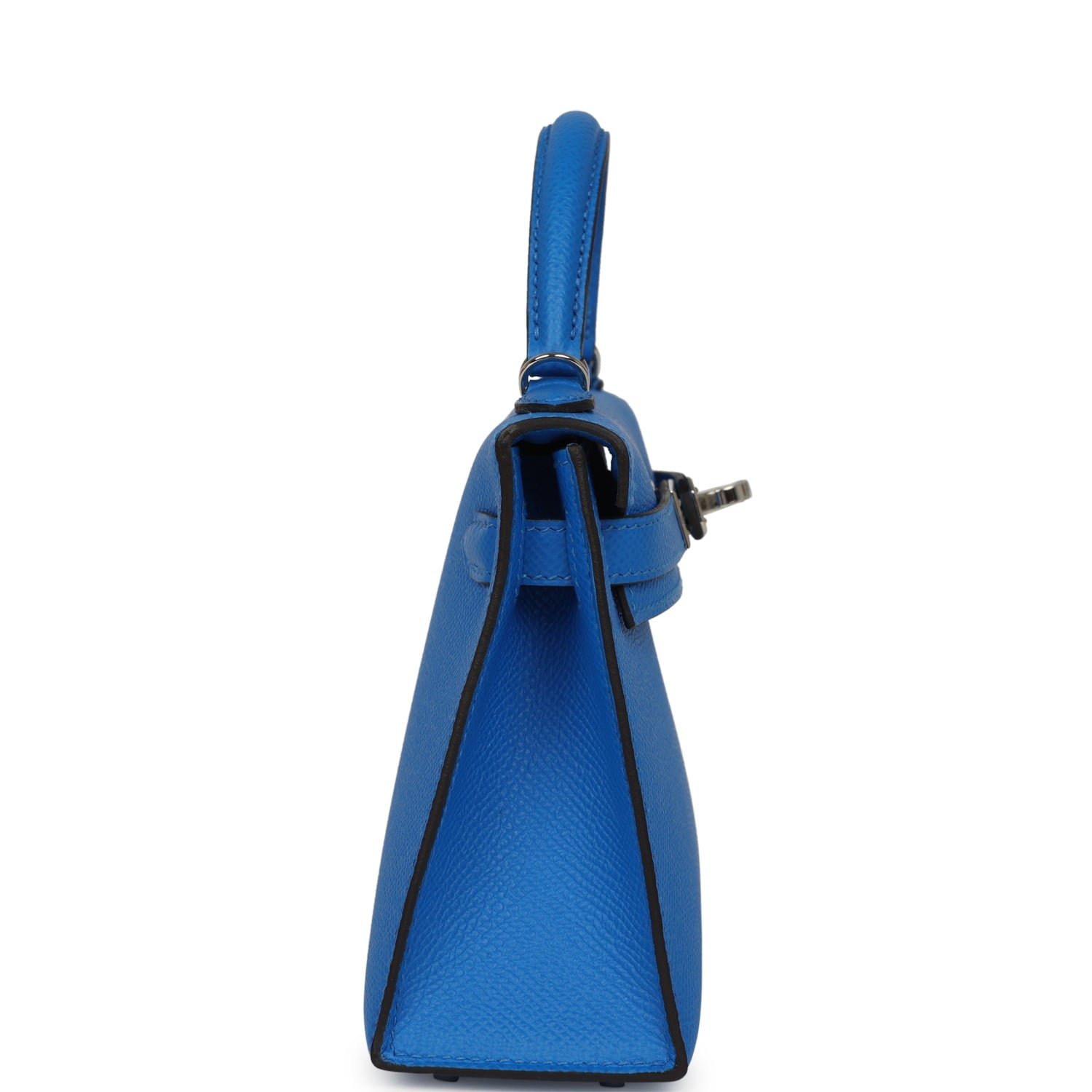 Hermes Kelly Sellier 20 Bleu Hydra Epsom Palladium Hardware