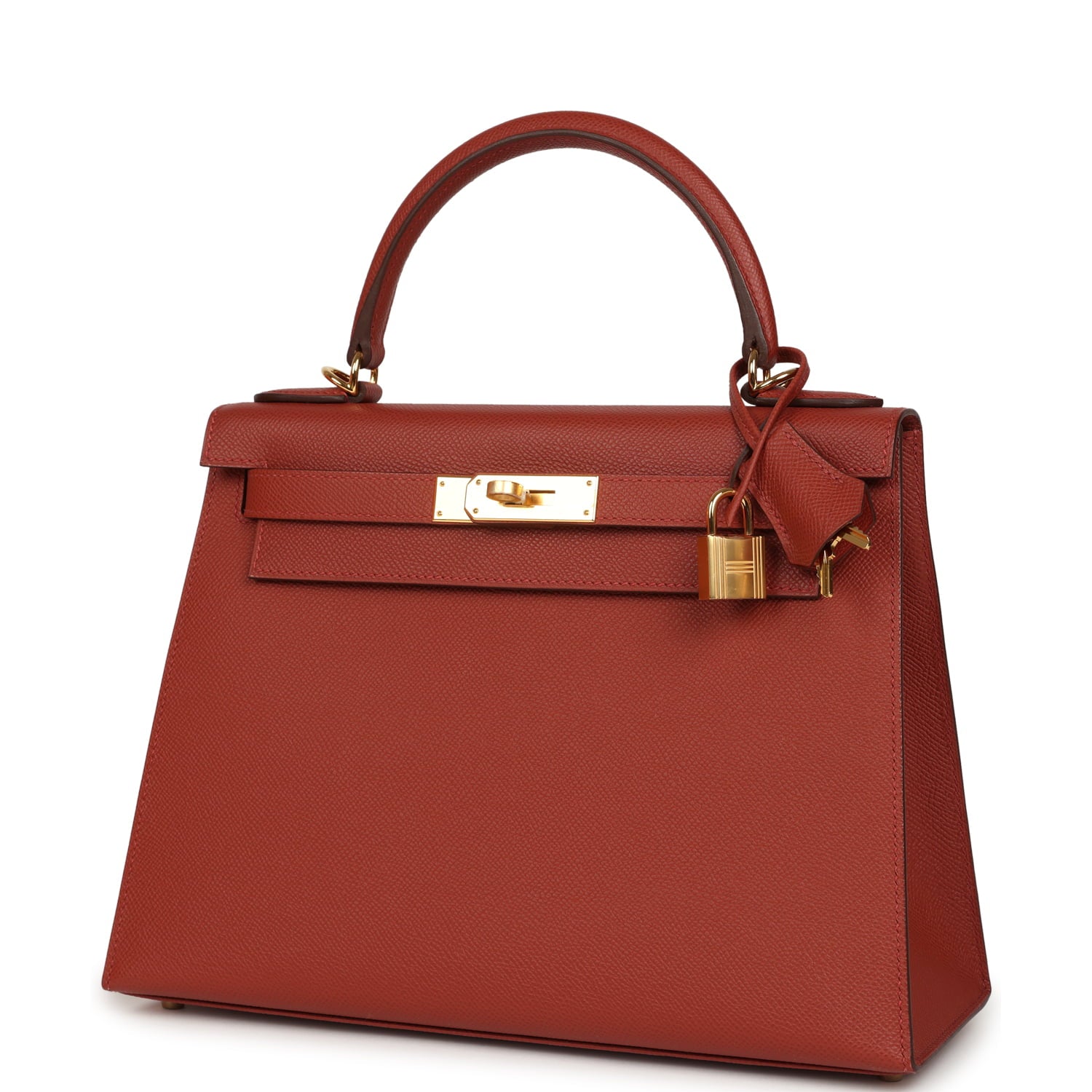 Hermes Kelly Sellier 28 Rouge Venitien Epsom Gold Hardware