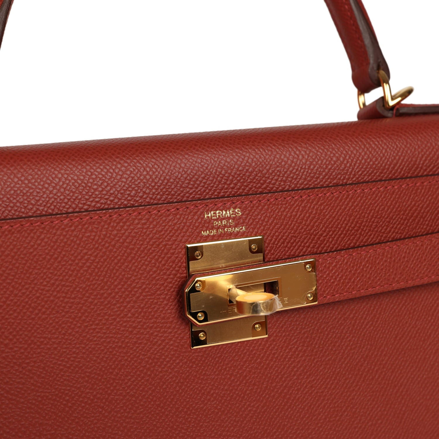 Hermes Kelly Sellier 28 Rouge Venitien Epsom Gold Hardware
