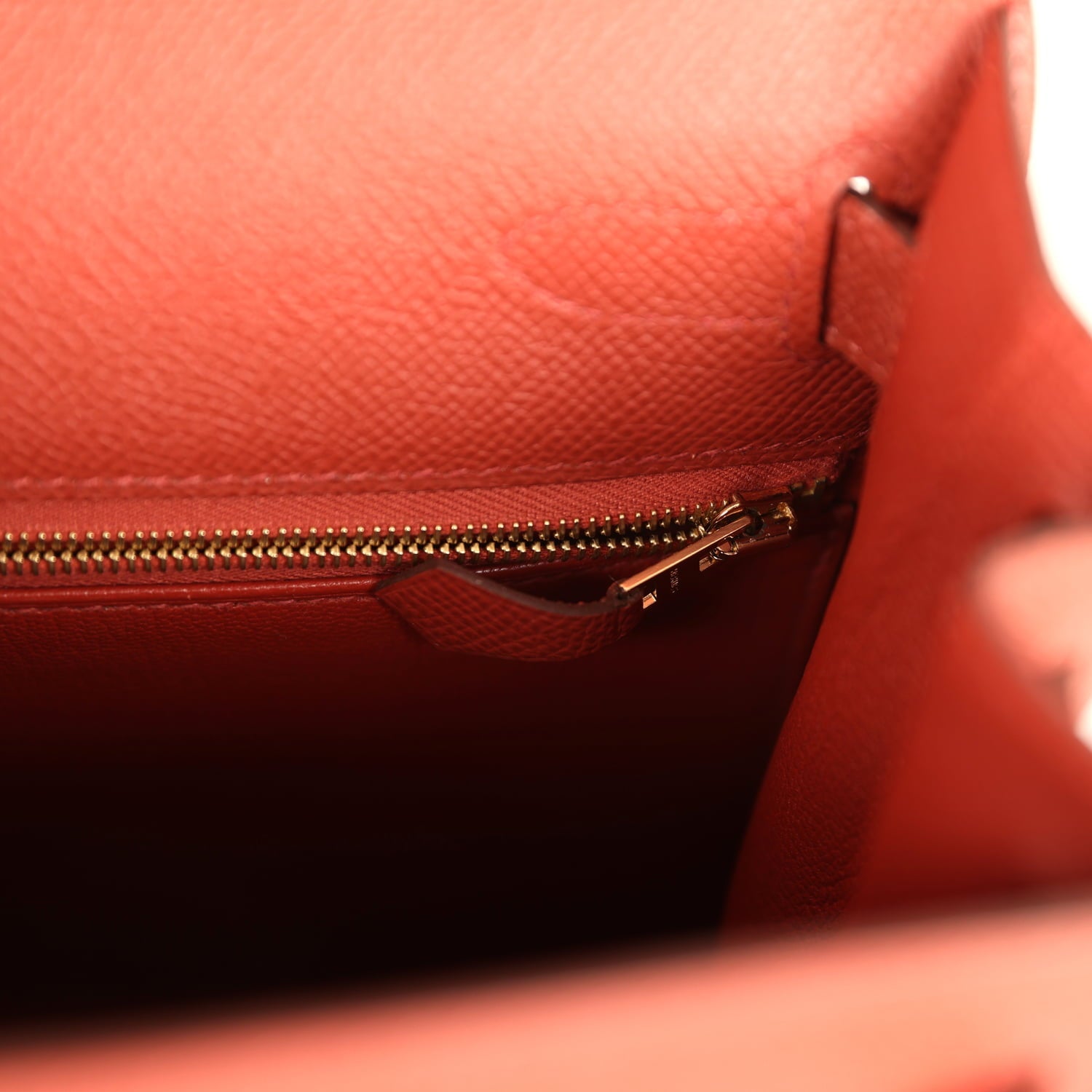 Hermes Kelly Sellier 28 Rouge Venitien Epsom Gold Hardware