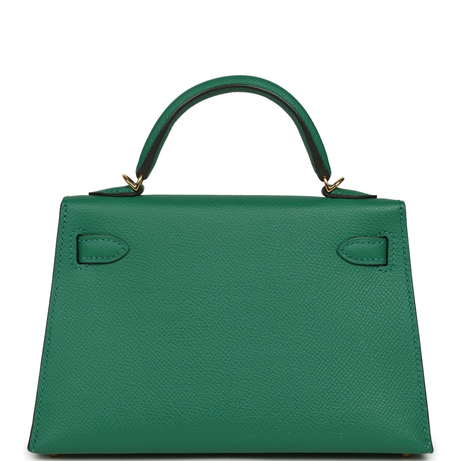 Pre-owned Hermes Kelly Sellier 20 Vert Vertigo Epsom Gold Hardware