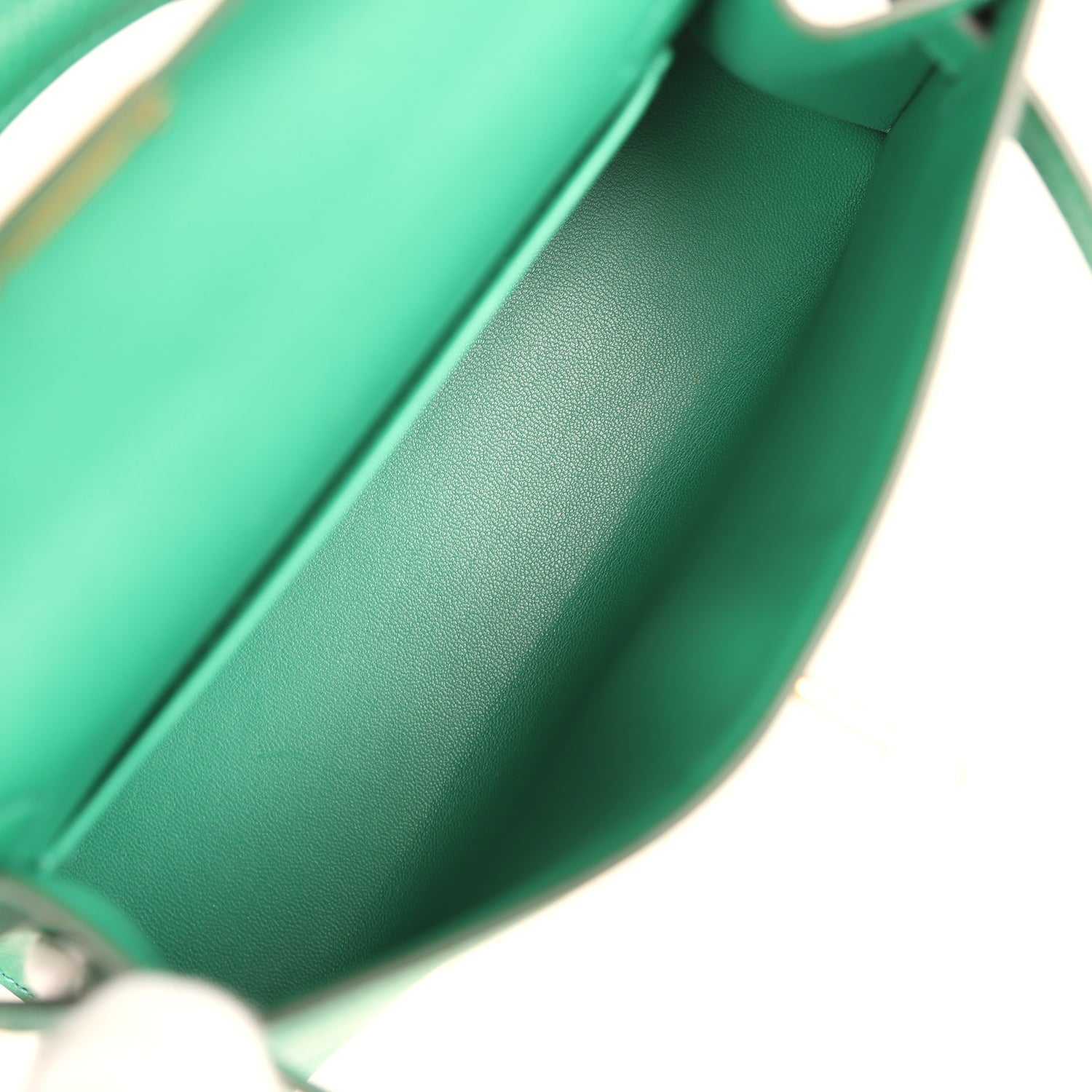 Pre-owned Hermes Kelly Sellier 20 Vert Vertigo Epsom Gold Hardware