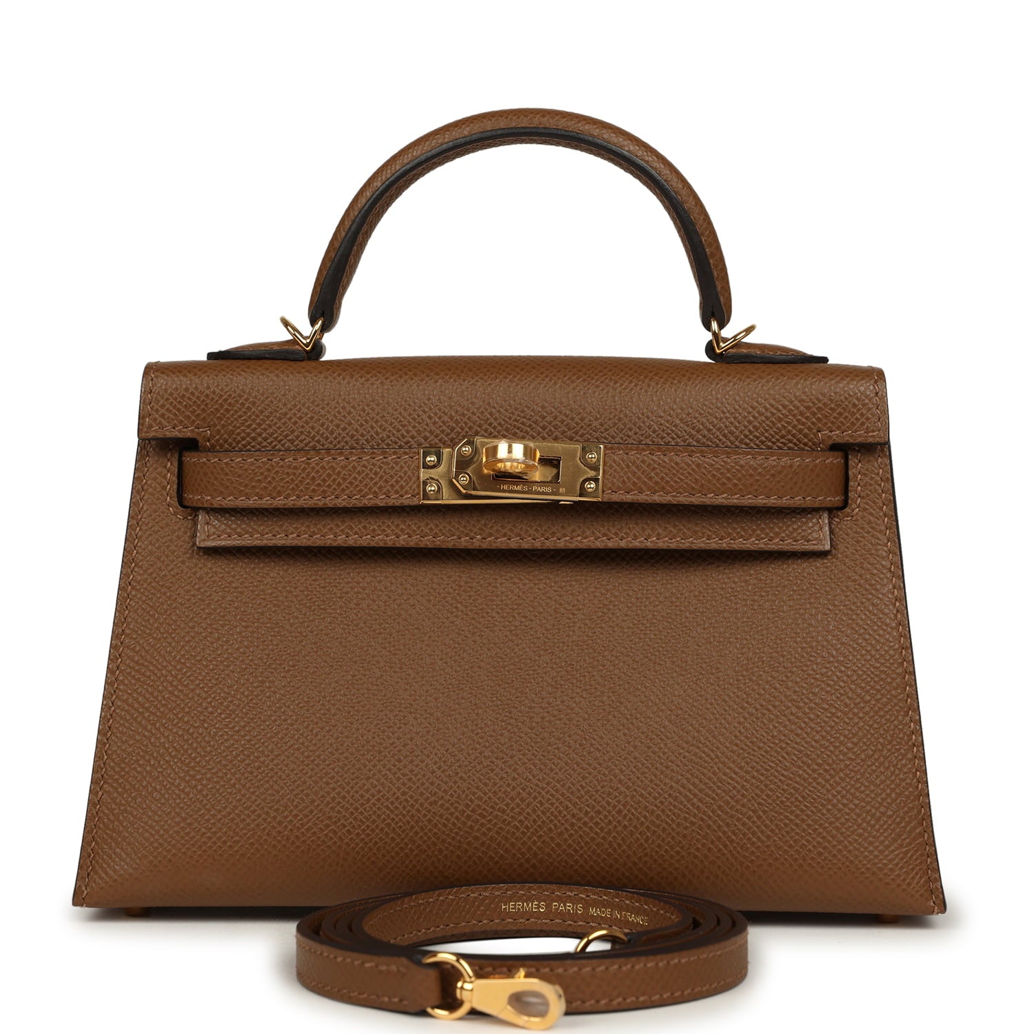 Hermes Kelly Sellier 20 Alezan Epsom Gold Hardware