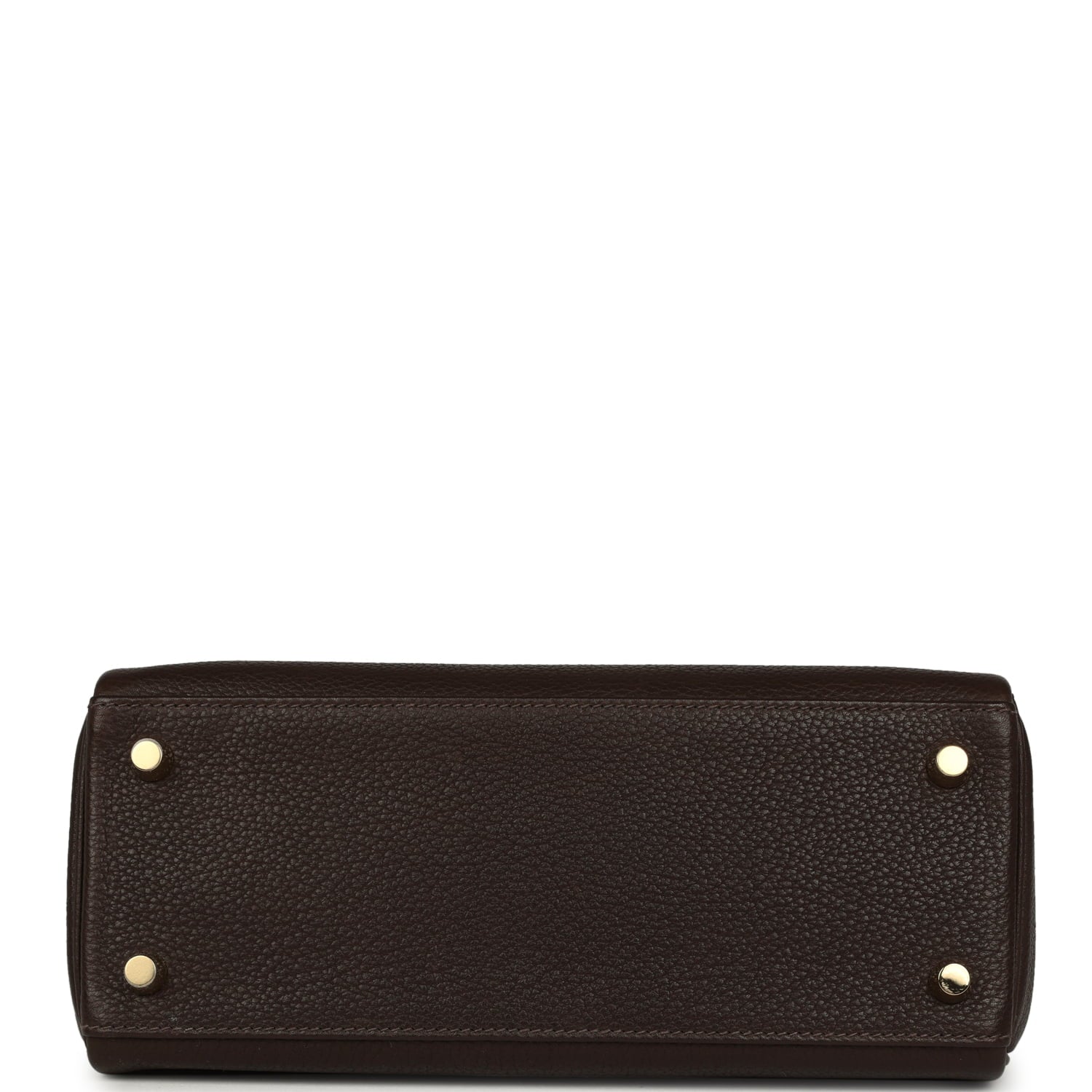 Pre-owned Hermes Kelly Retourne 25 Ebene Barenia Faubourg Gold Hardware