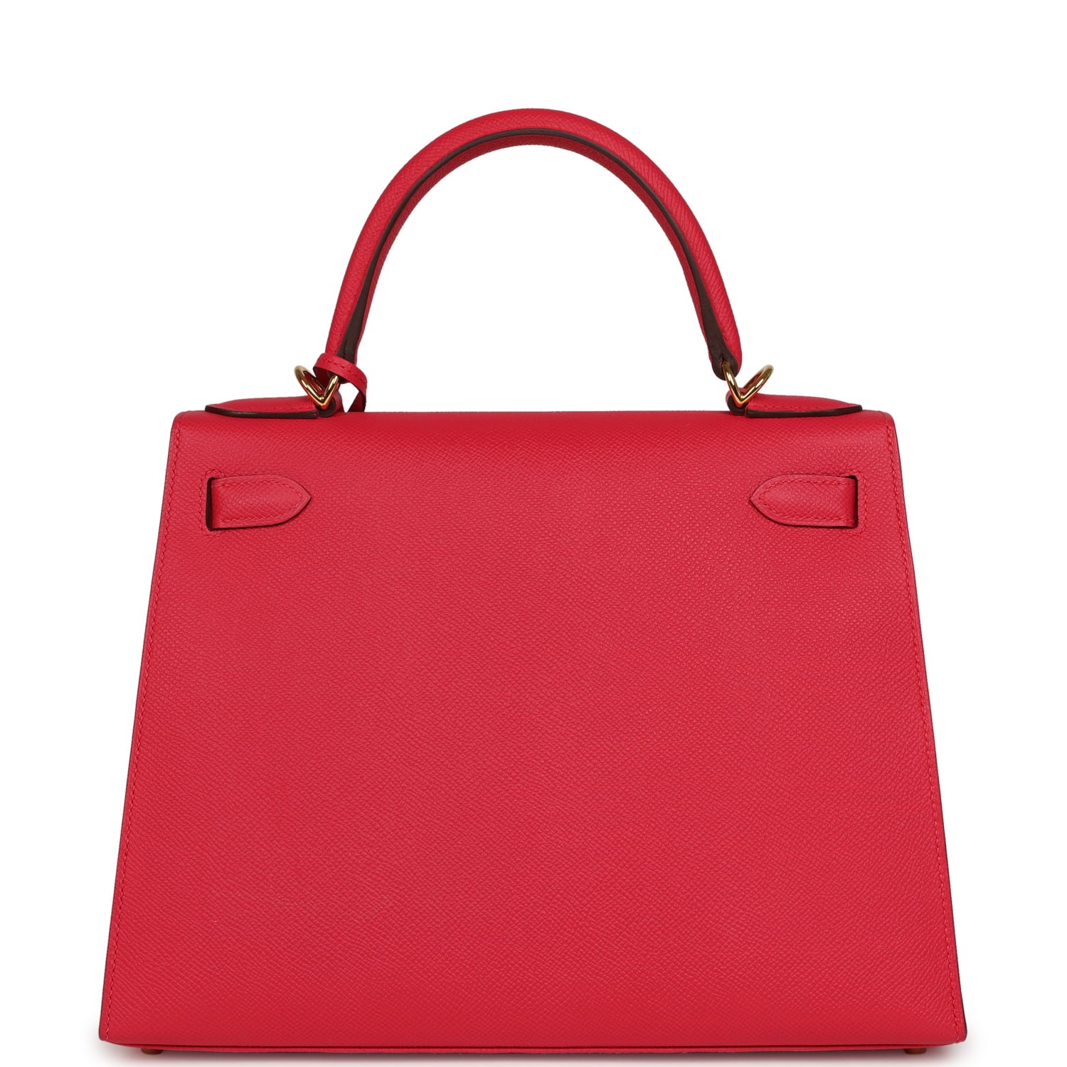 Pre-owned Hermes Kelly Sellier 28 Rose Extreme Epsom Gold Hardware