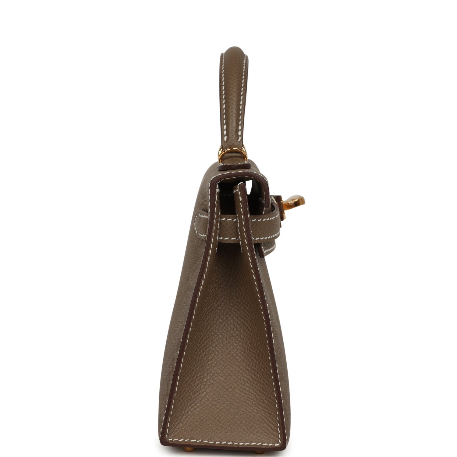Hermes Kelly Sellier 20 Etoupe Epsom Gold Hardware