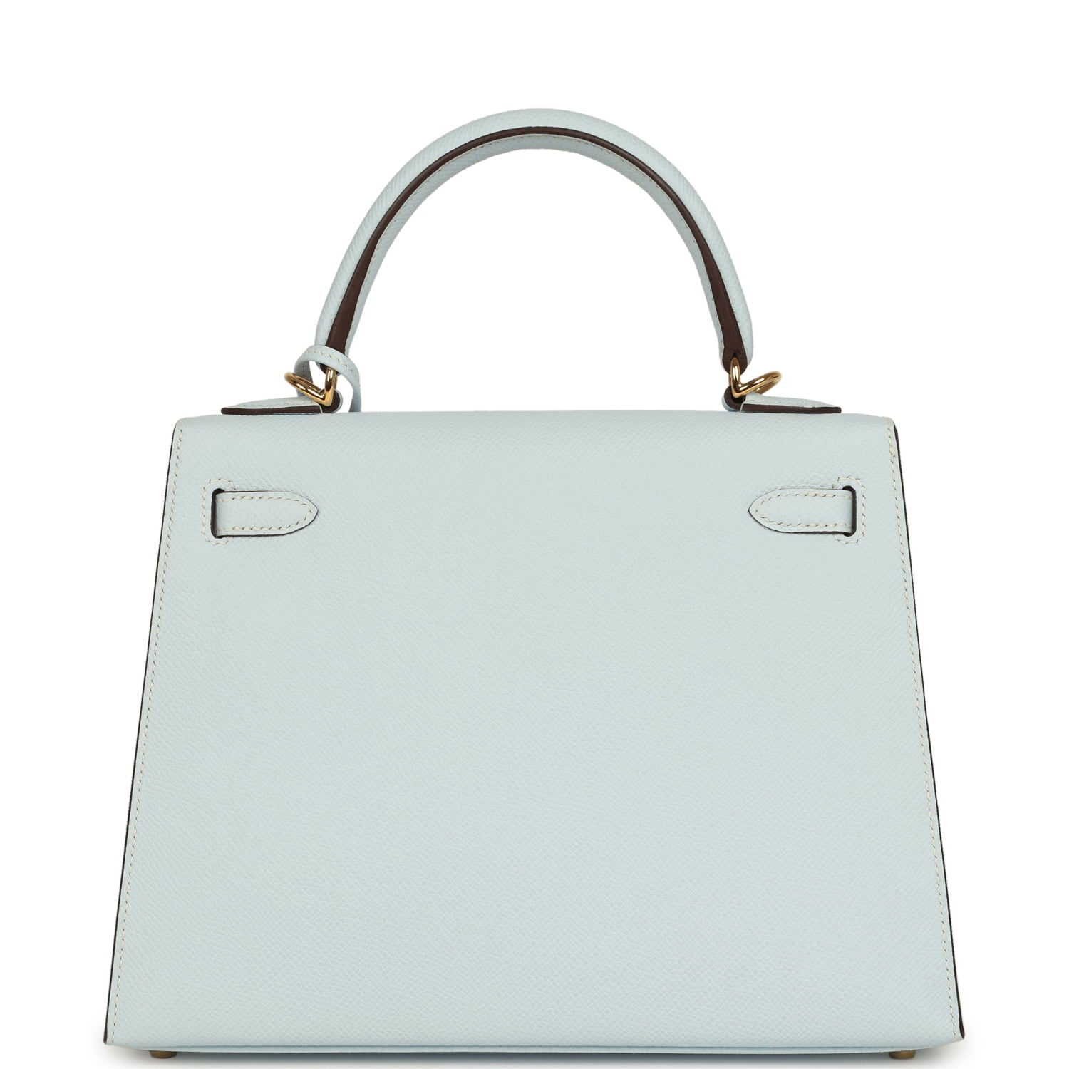 Hermes Kelly Sellier 25 Bleu Brume Epsom Gold Hardware