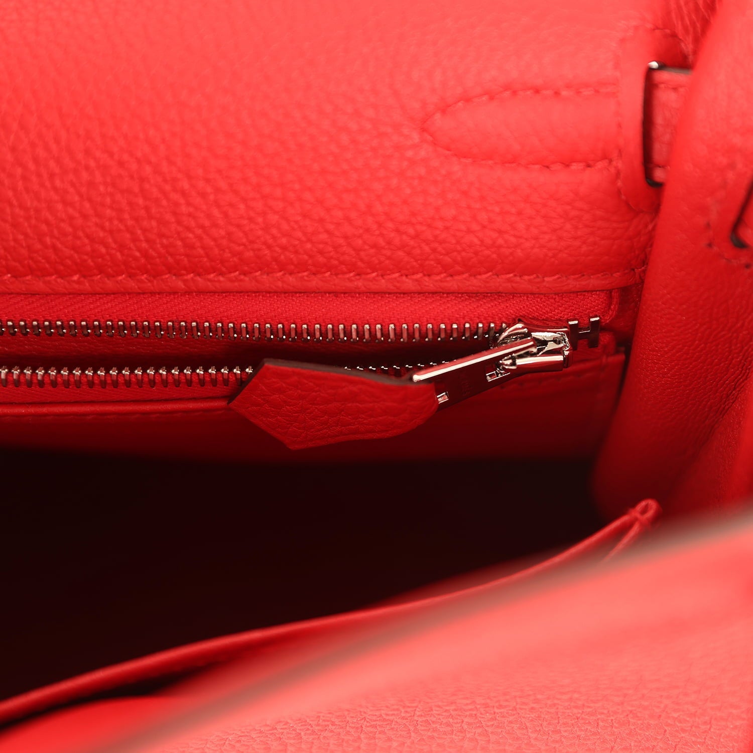 Hermes Kelly Retourne 25 Rouge Radieux Togo Palladium Hardware