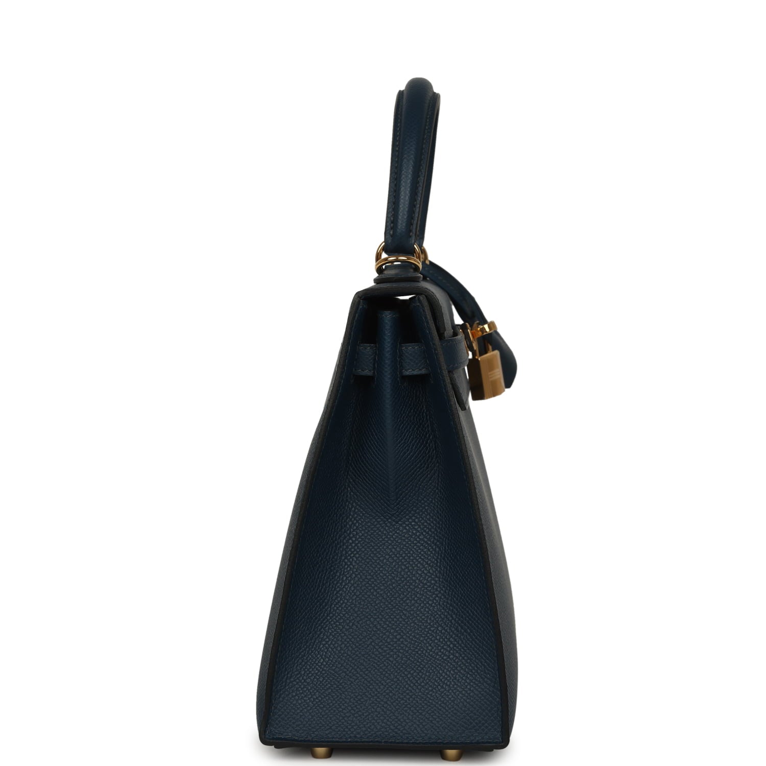 Hermes Kelly Sellier 25 Bleu Navy Epsom Gold Hardware